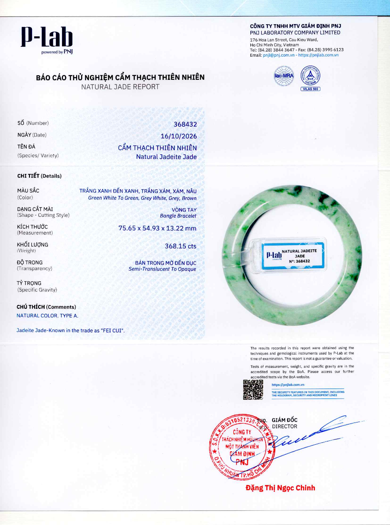 Giấy giám định 368432