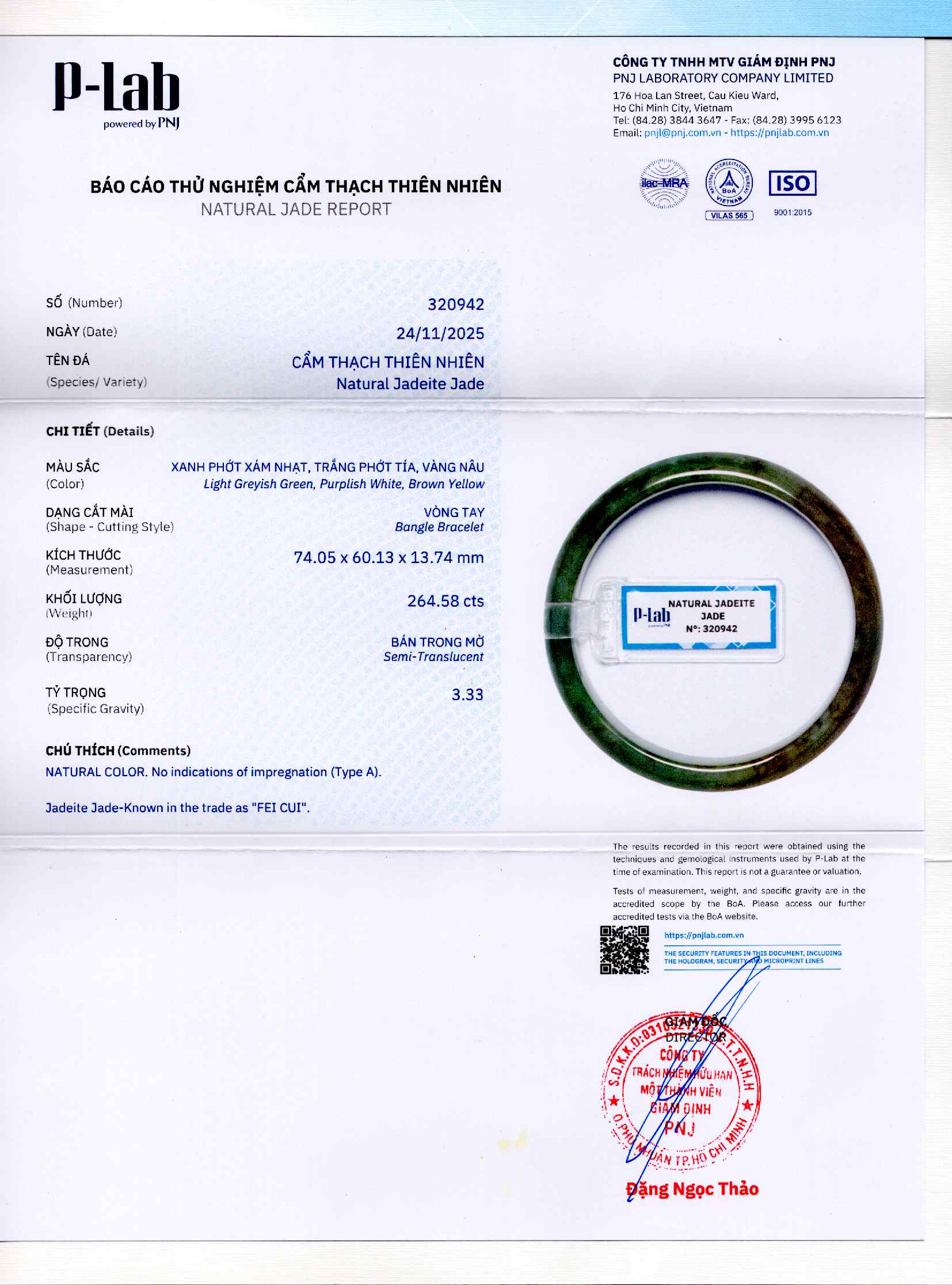 Giấy giám định 320942