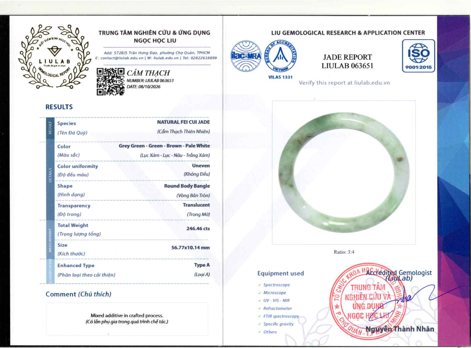 Giấy giám định 063651