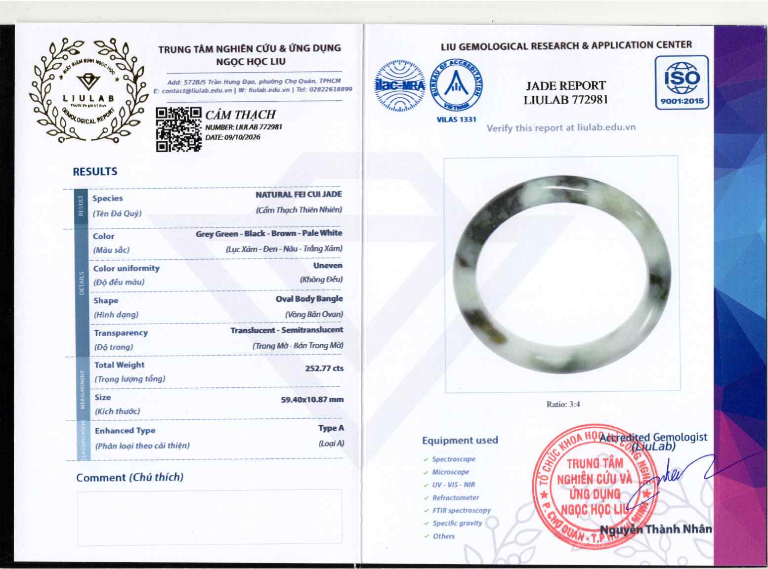 Giấy giám định 772981