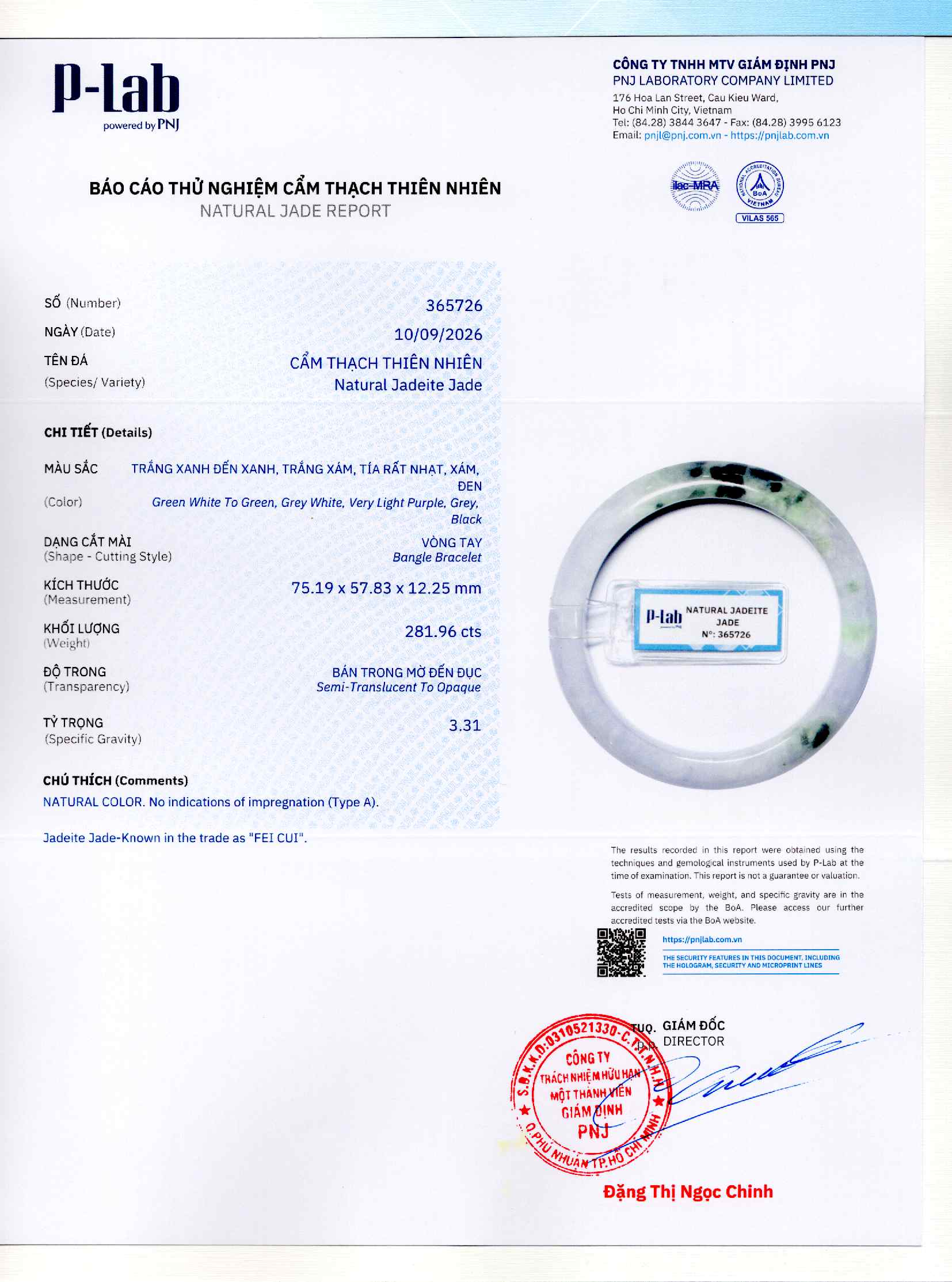 Giấy giám định 365726