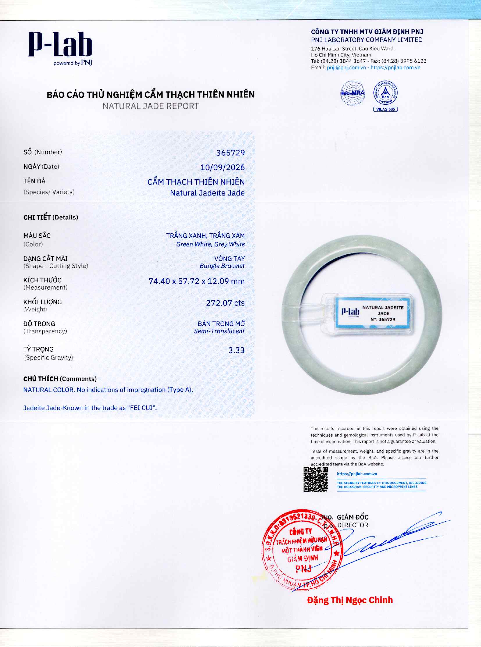 Giấy giám định 365729