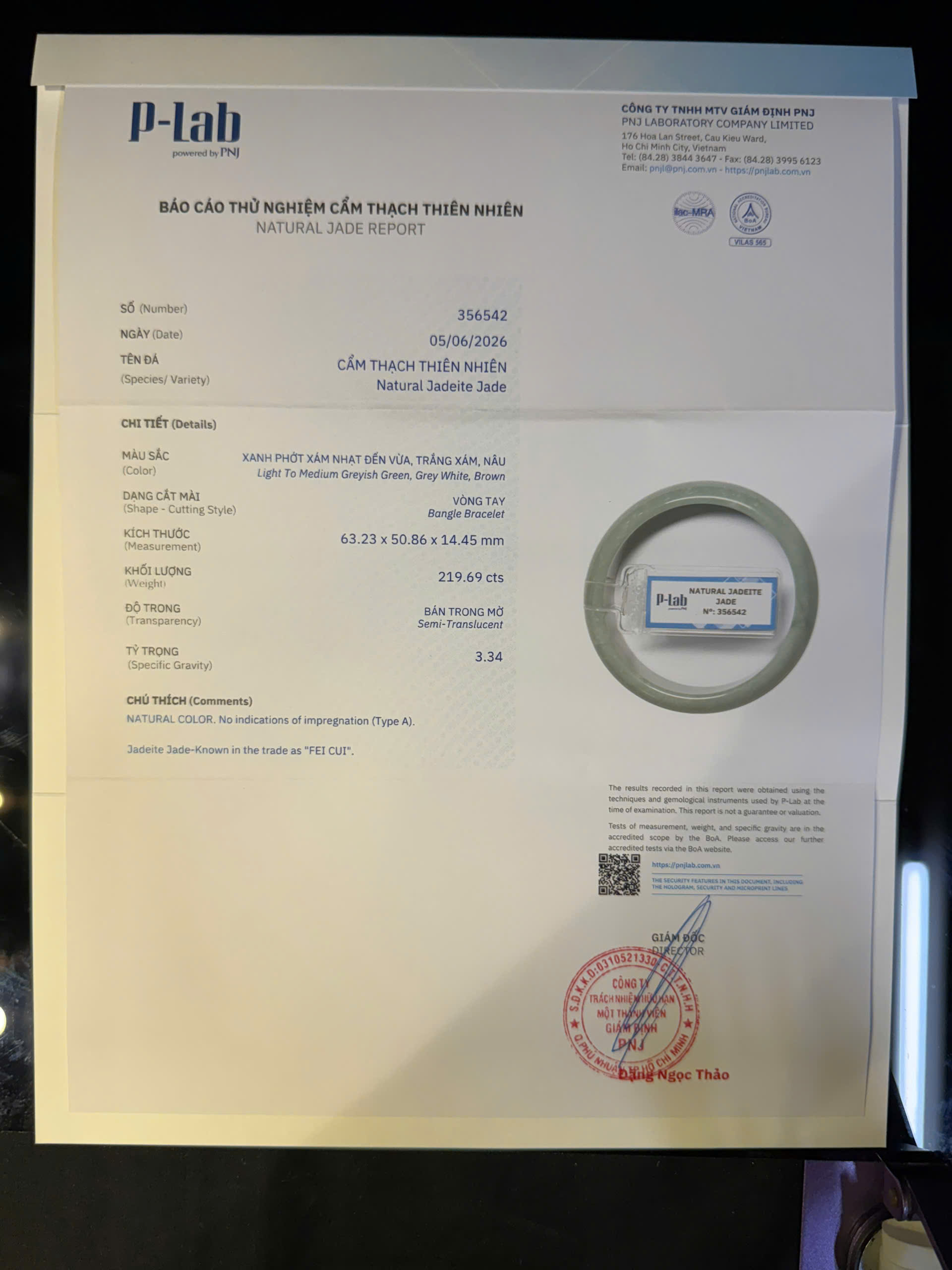 Vòng tay cẩm thạch mã 356542