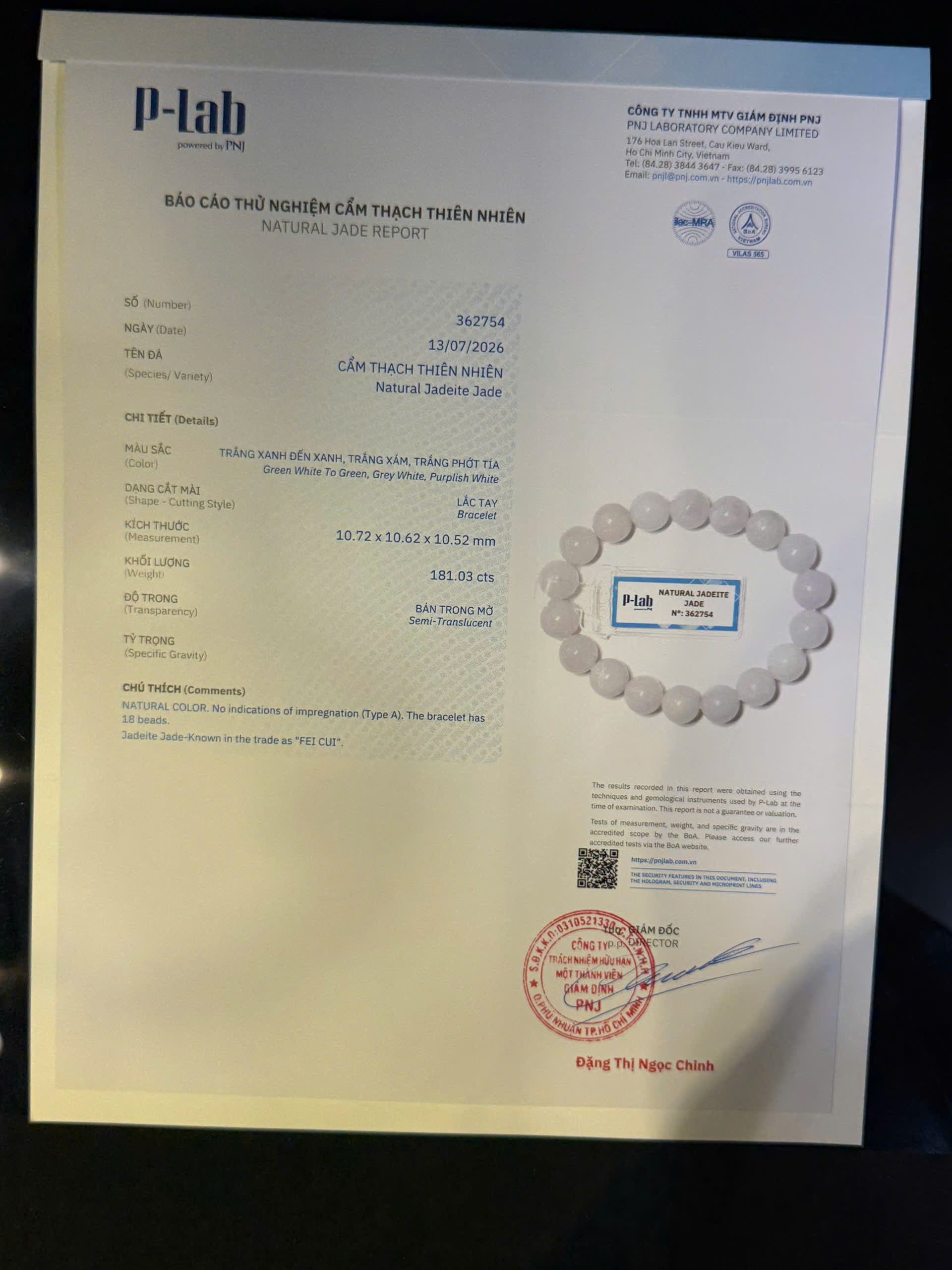 Lắc tay cẩm thạch mã 362754