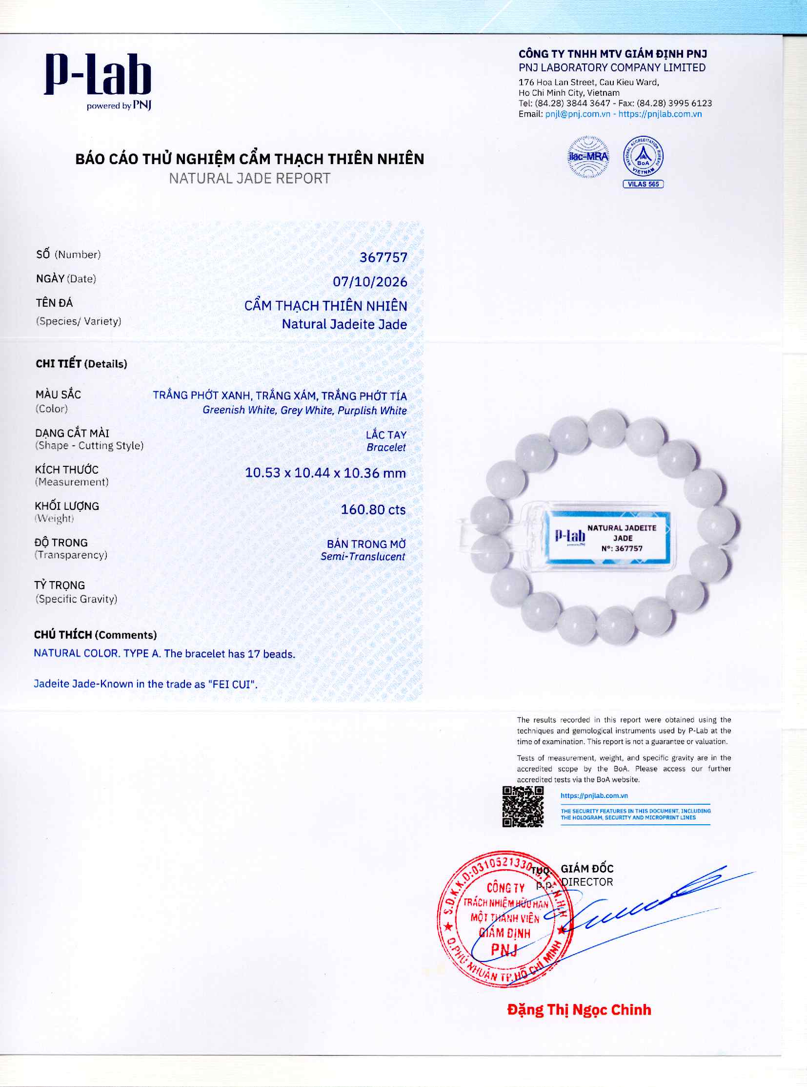 Giấy giám định 367757