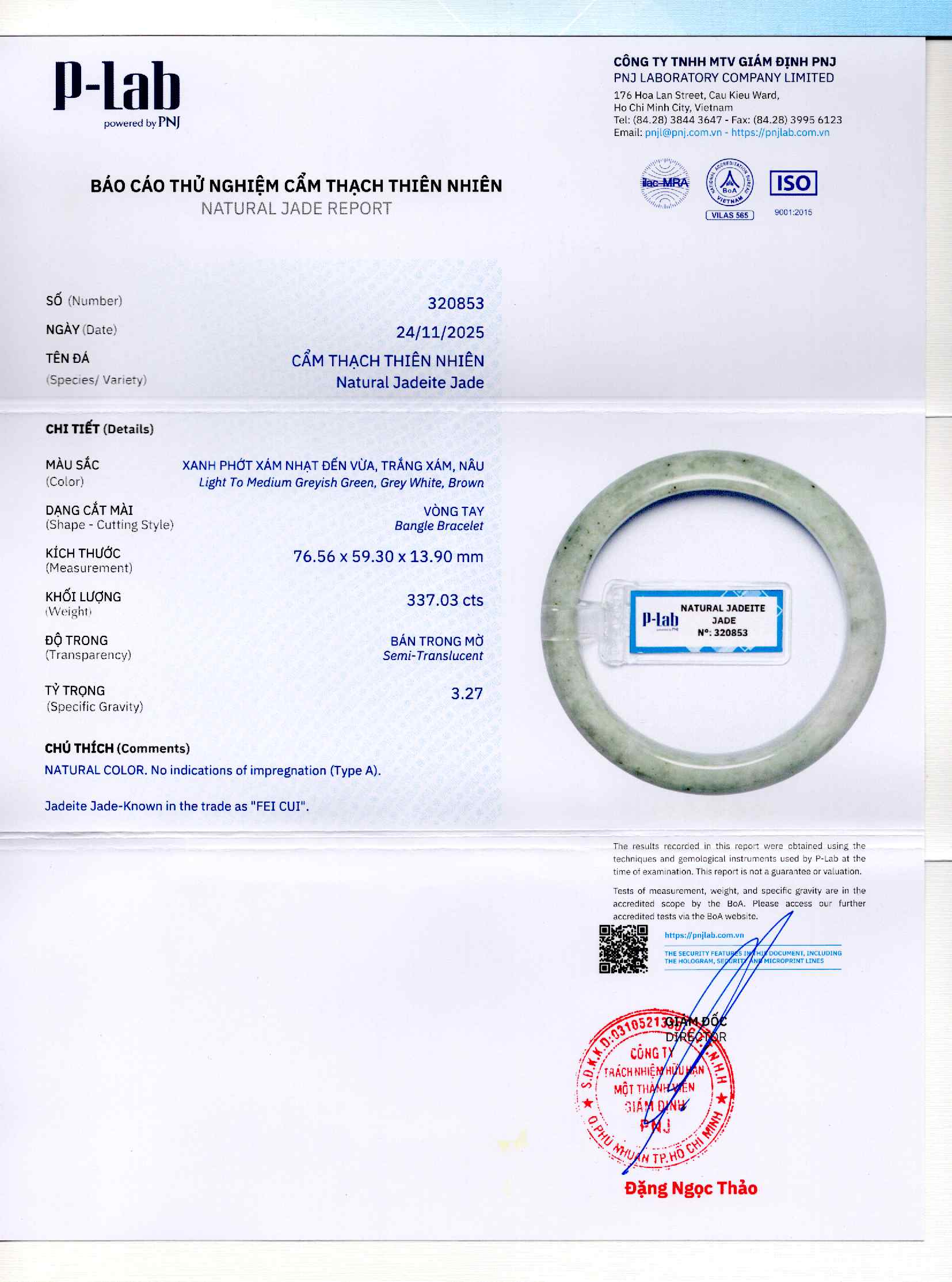 Giấy giám định 320853