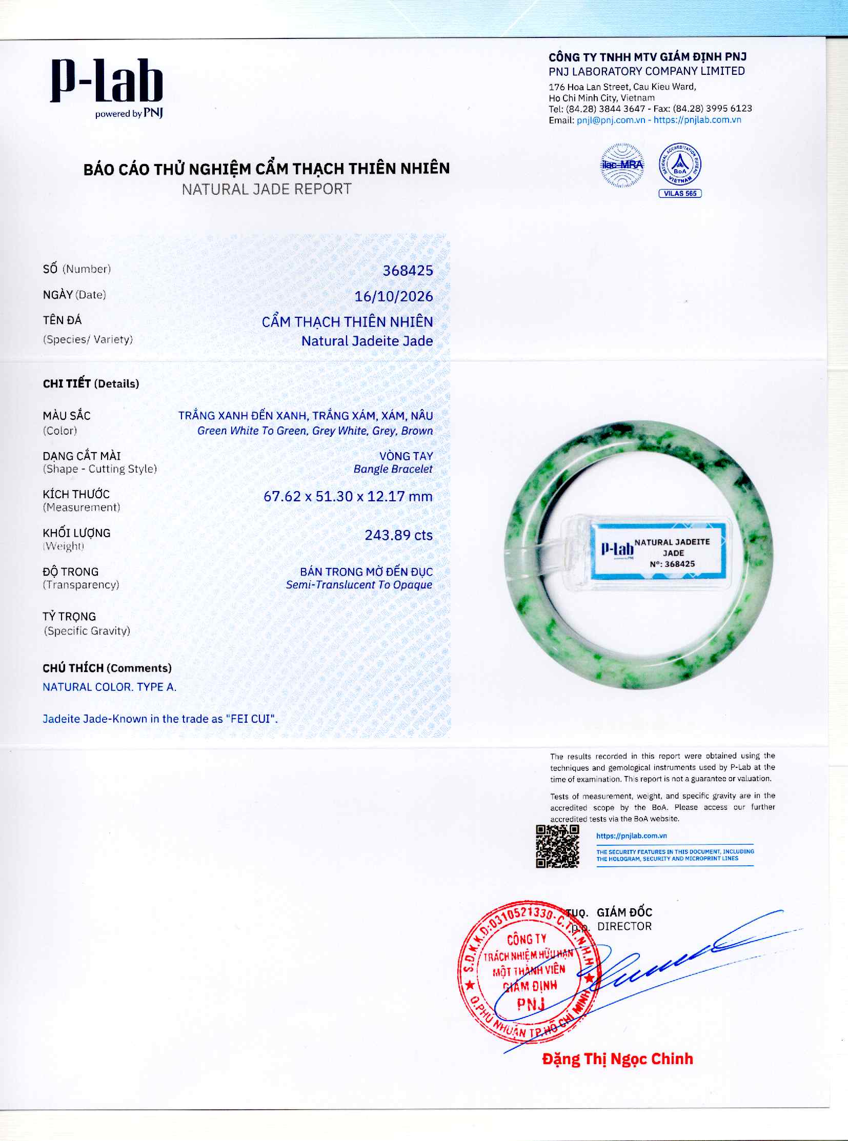 Giấy giám định 368425