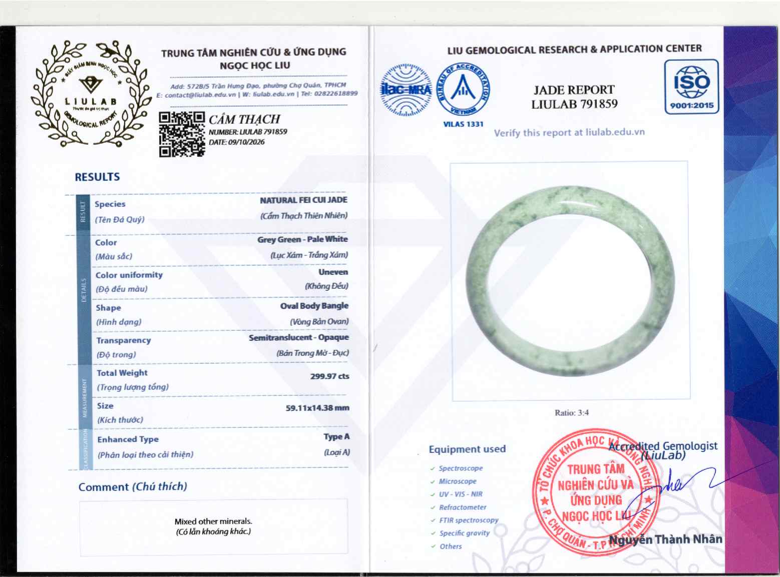 Giấy giám định 791859