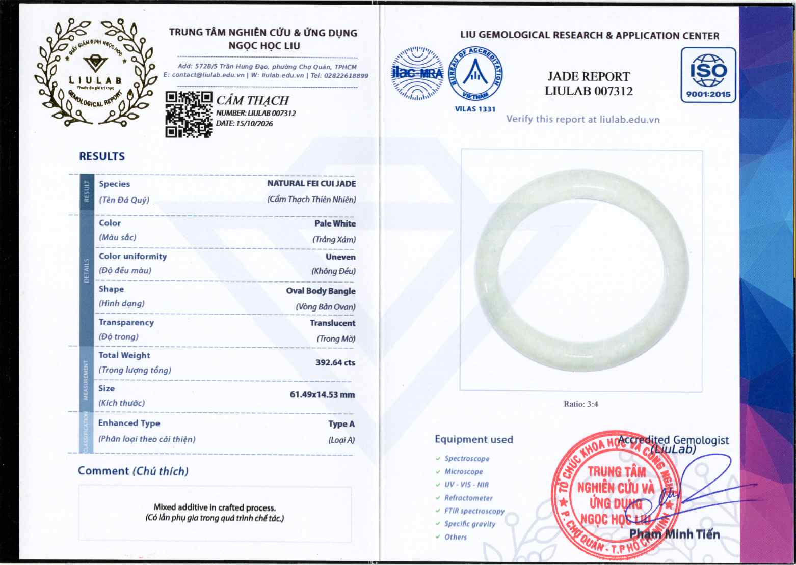 Giấy giám định 007312