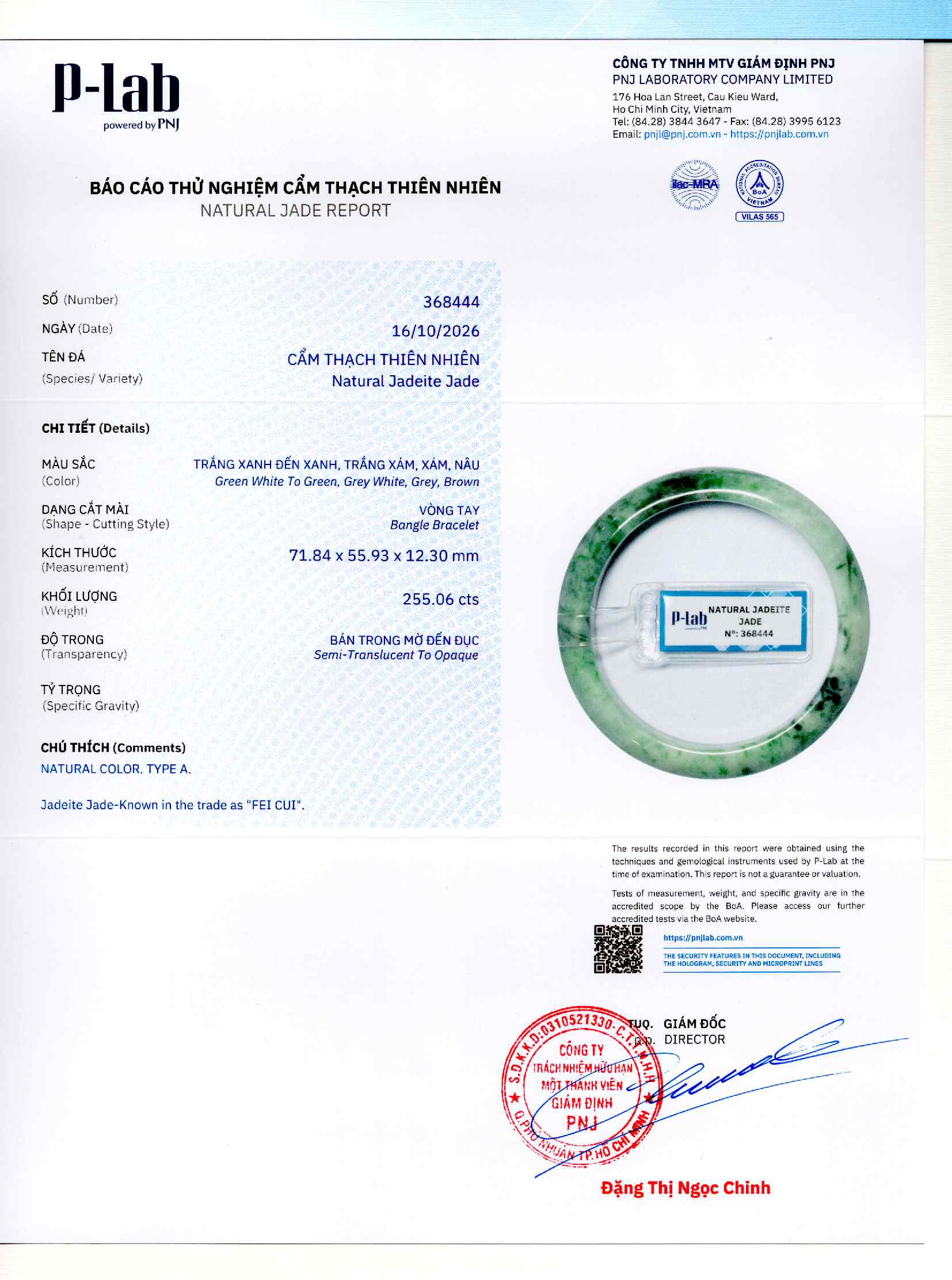 Giấy giám định 368444