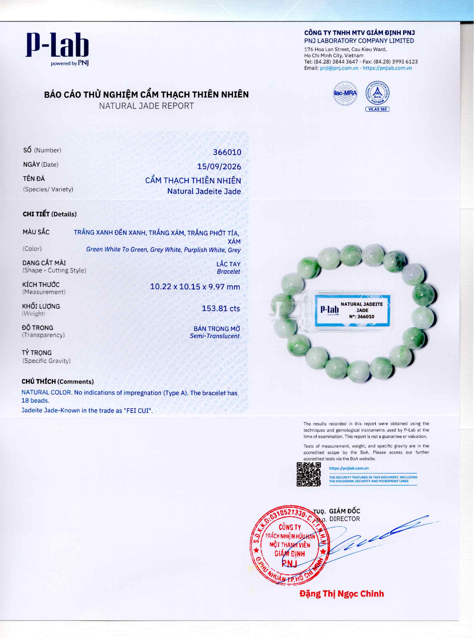 Giấy giám định 366010