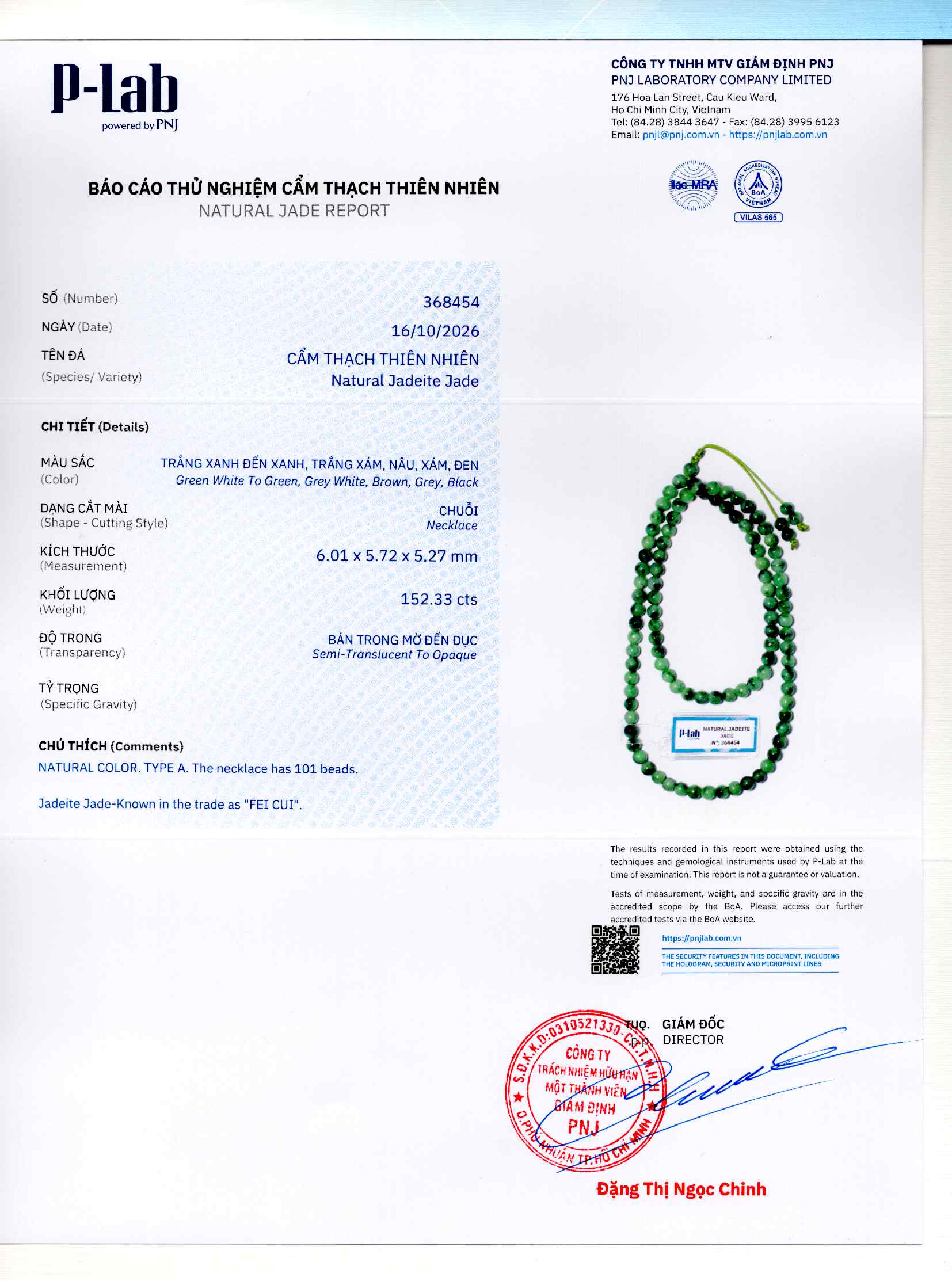 Giấy giám định 368454
