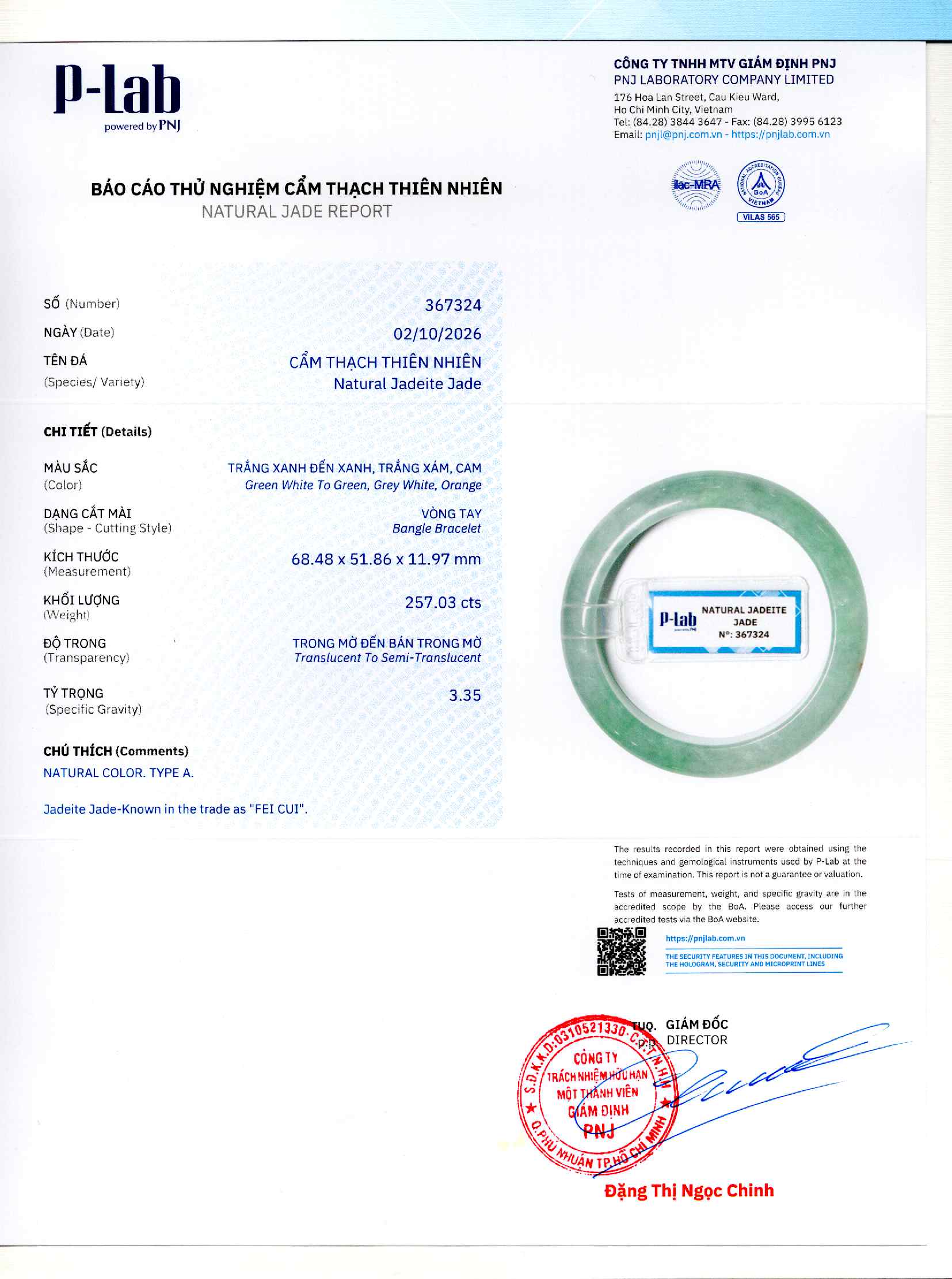 Giấy giám định 367324