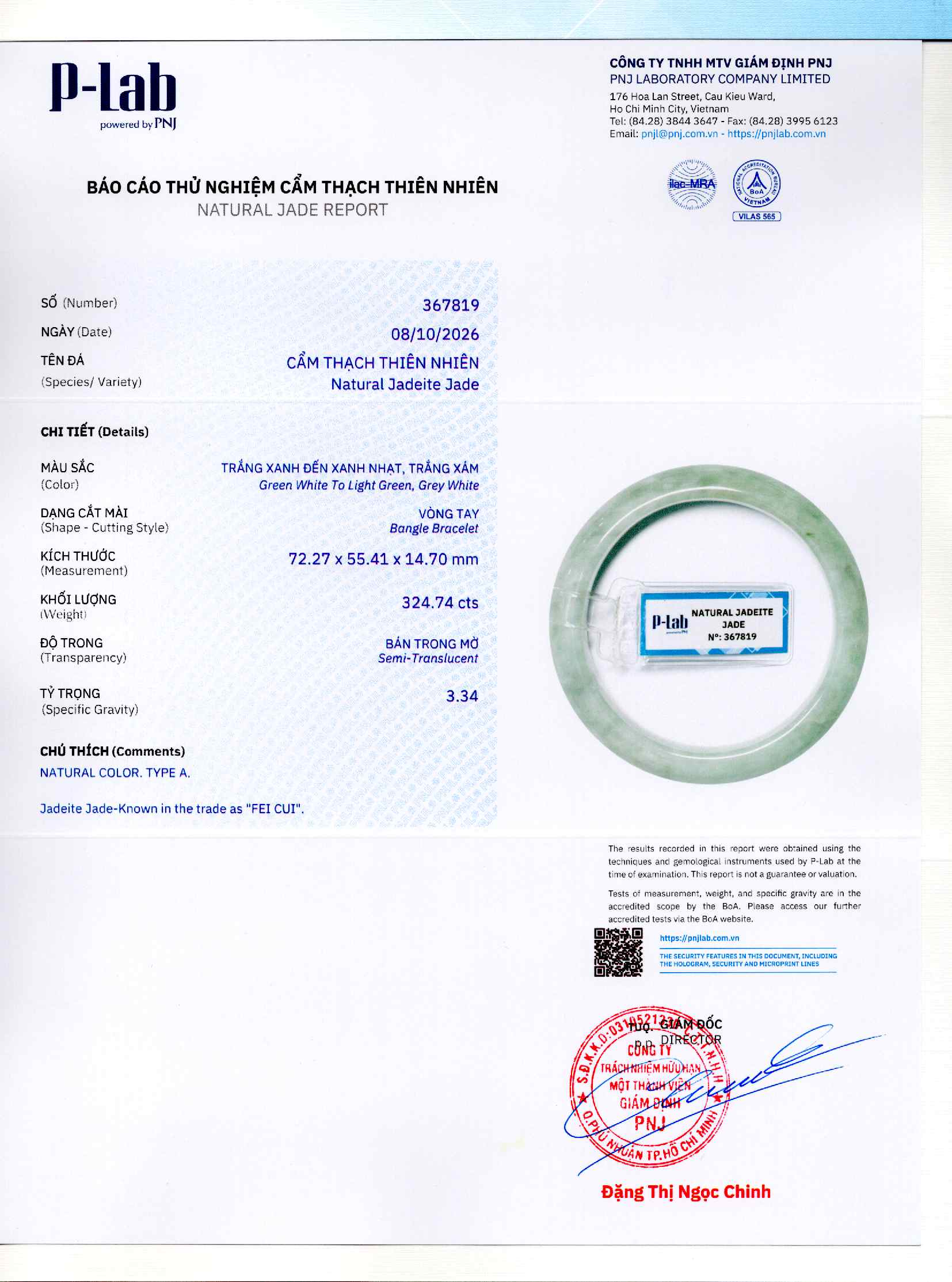 Giấy giám định 367819