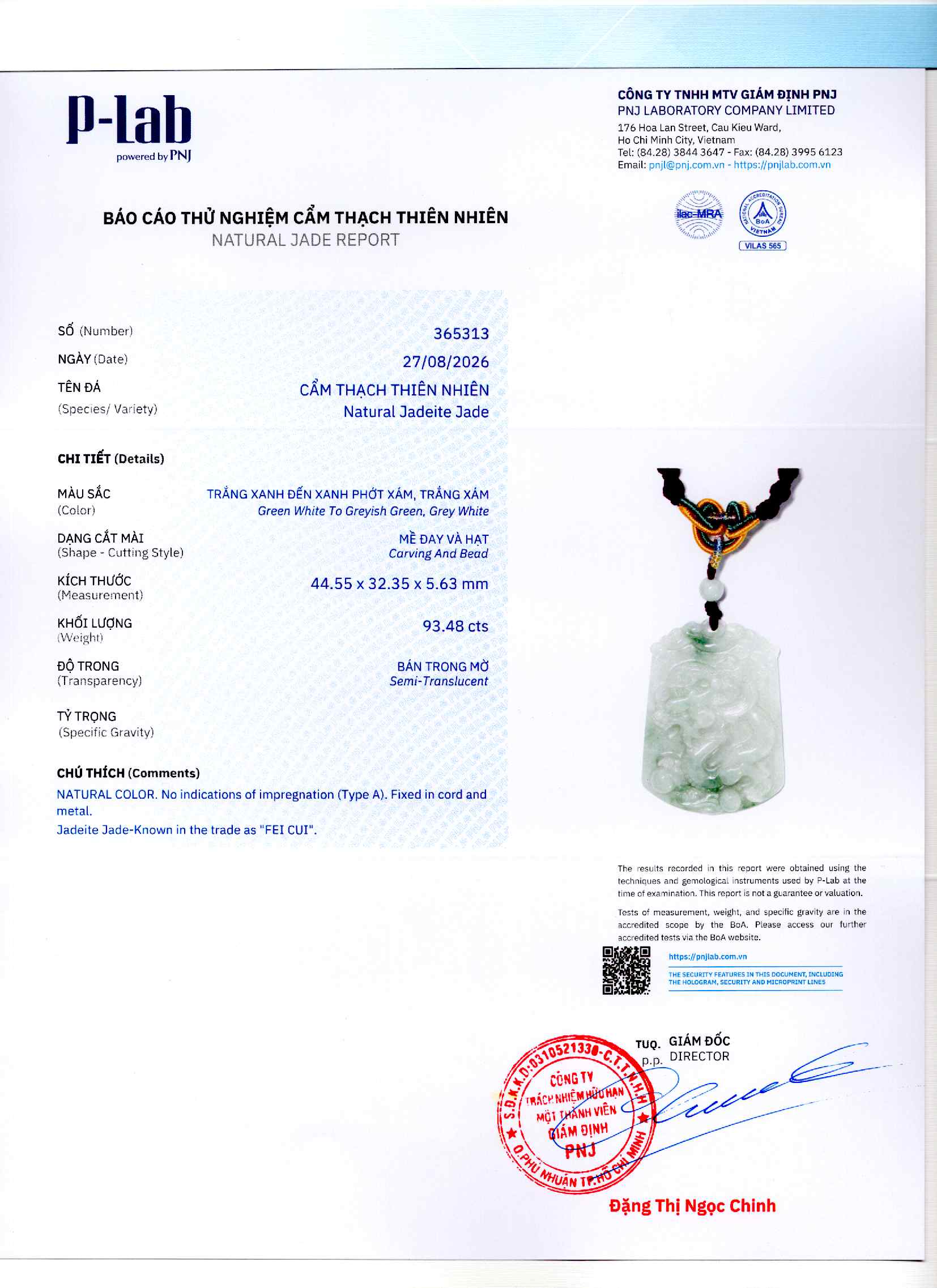 Giấy giám định 365313