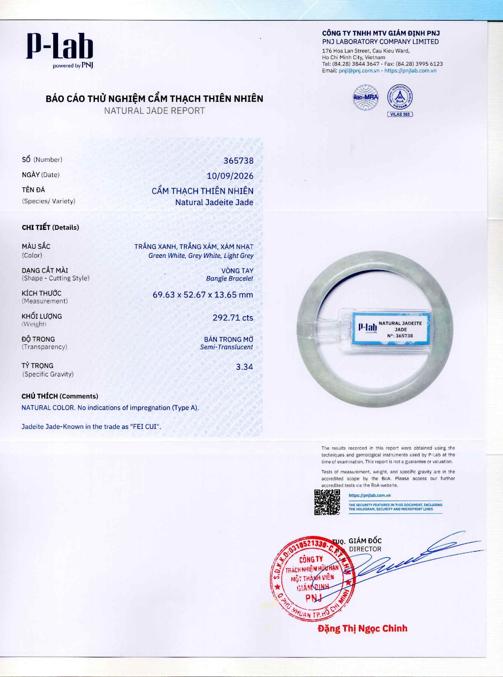 Giấy giám định 365738