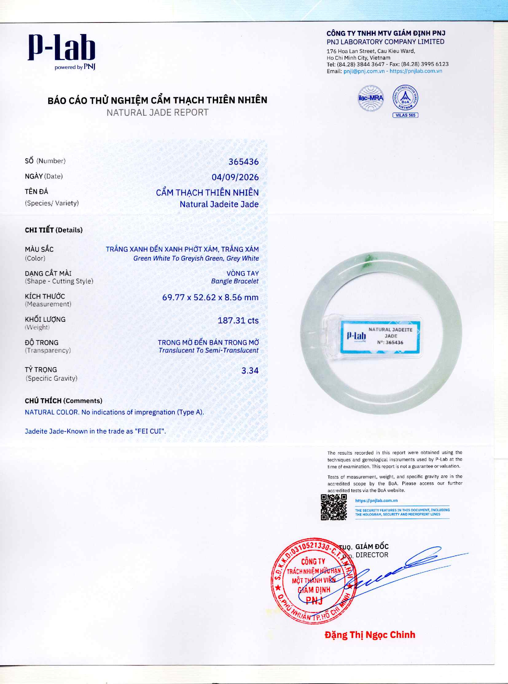 Giấy giám định 365436