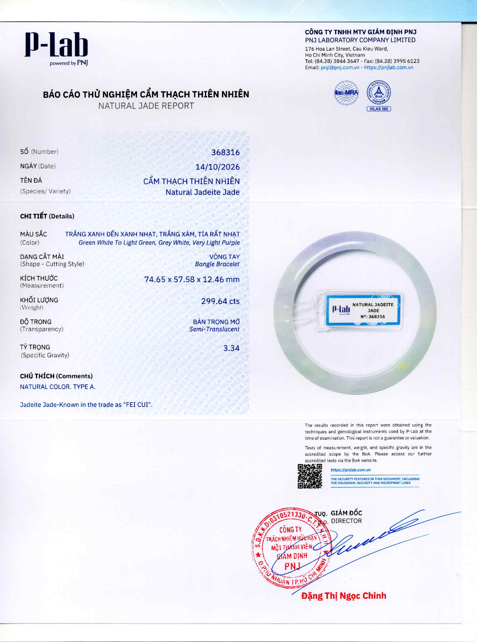 Giấy giám định 368316