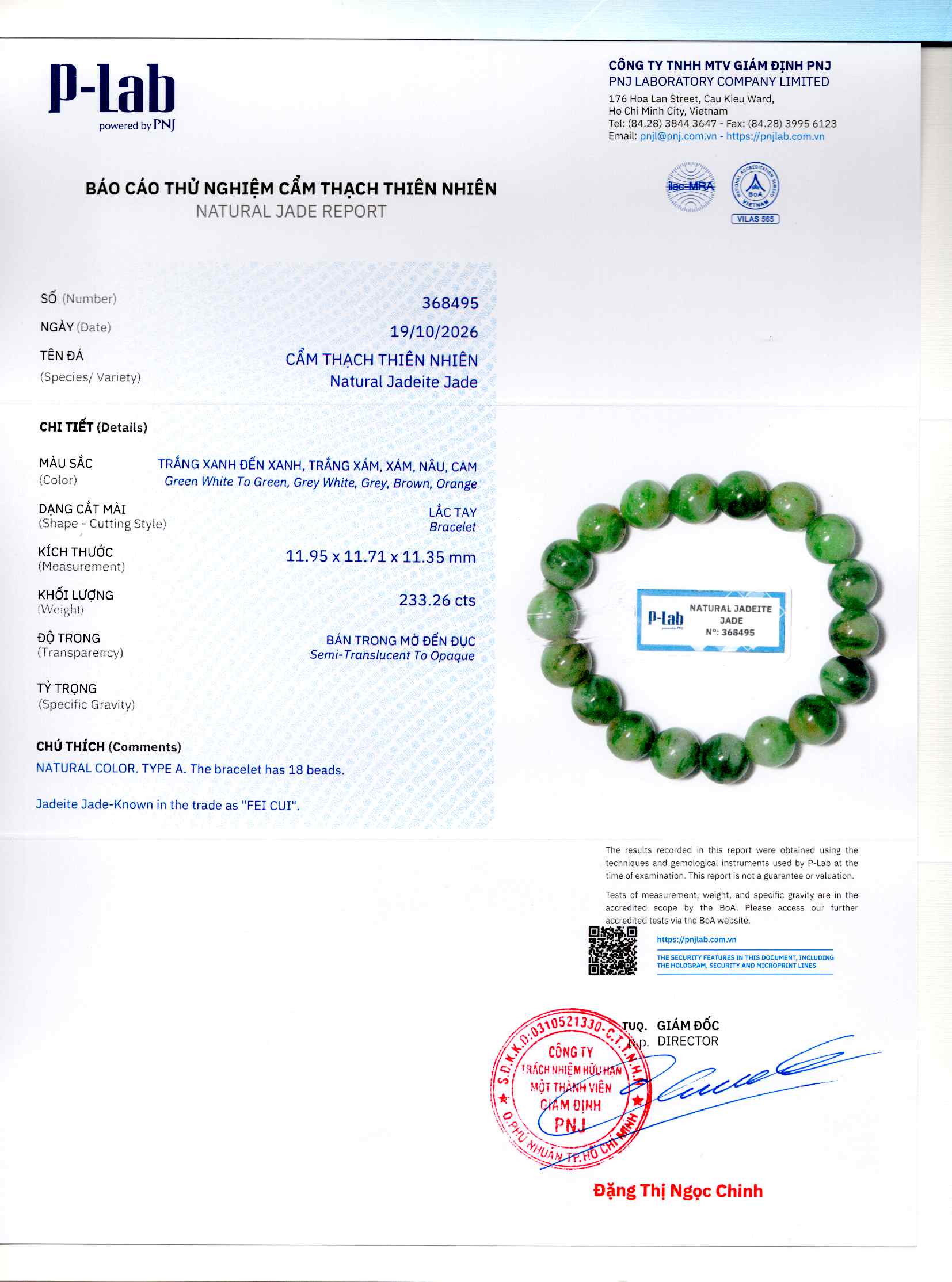 Giấy giám định 368495
