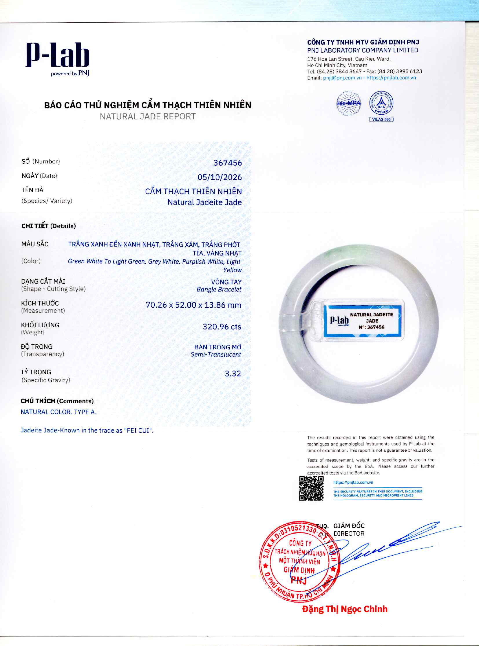 Giấy giám định 367456