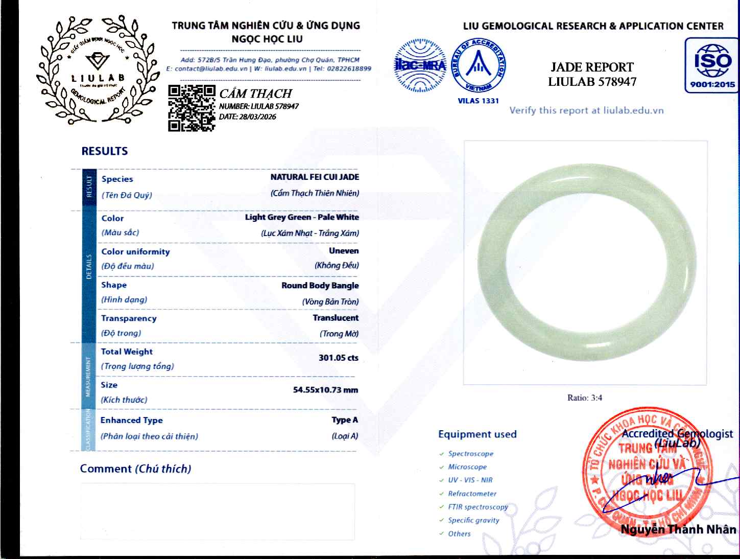 Giấy giám định 578947