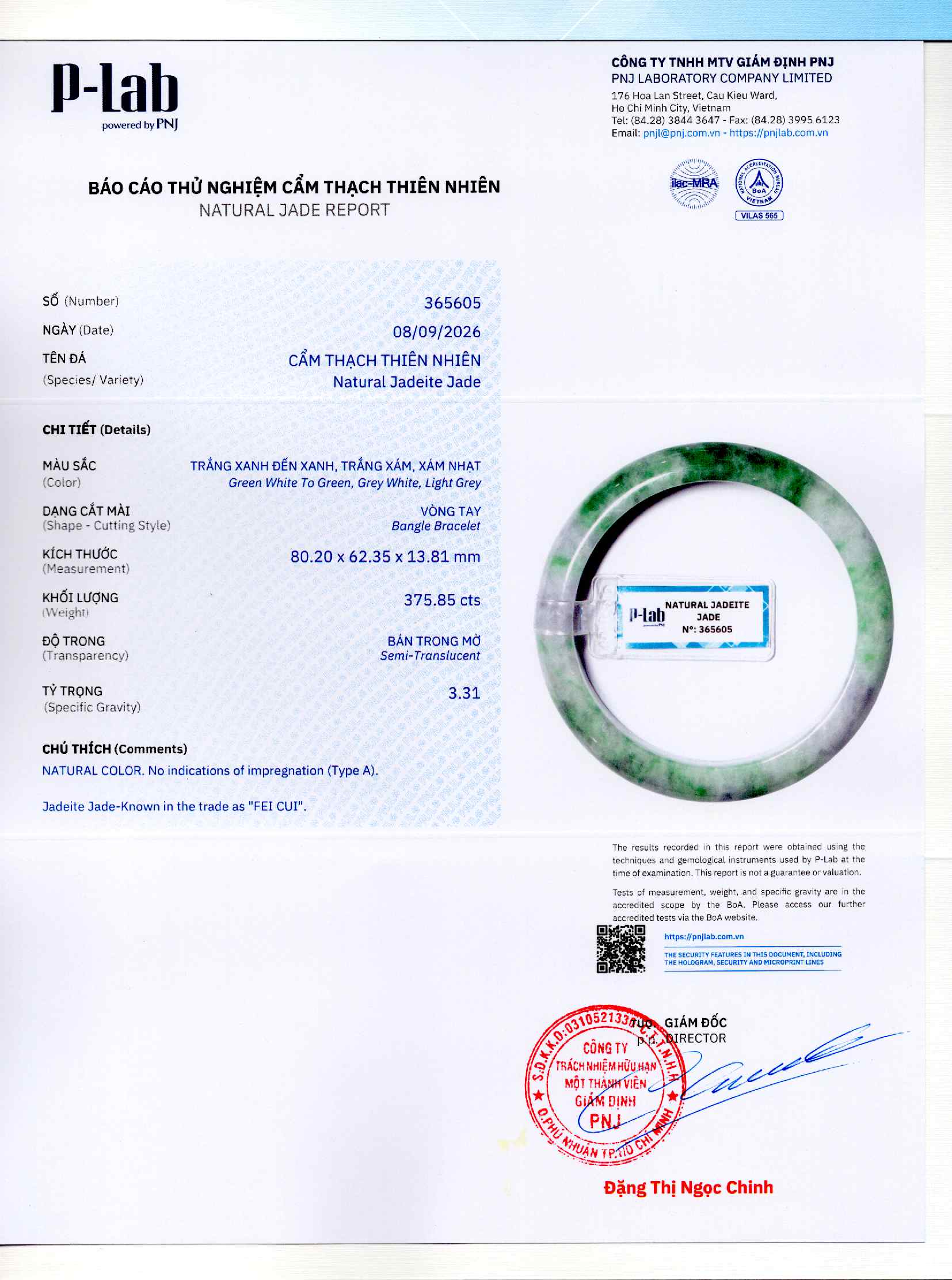 Giấy giám định 365605