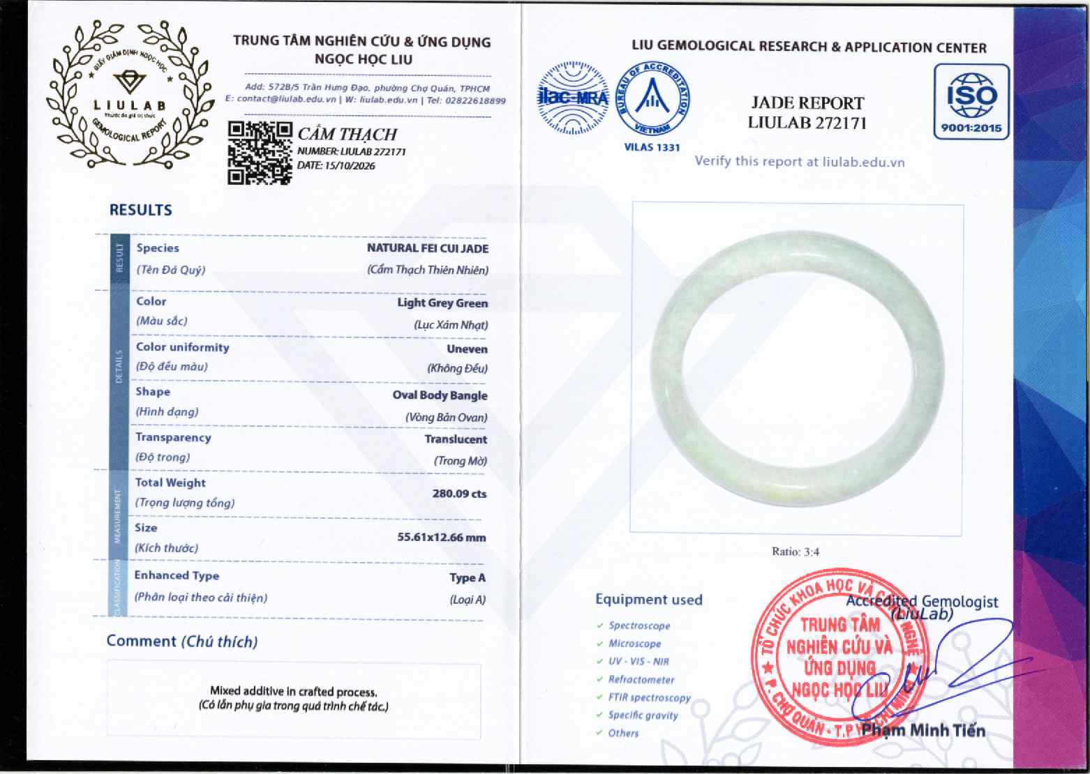 Giấy giám định 272171