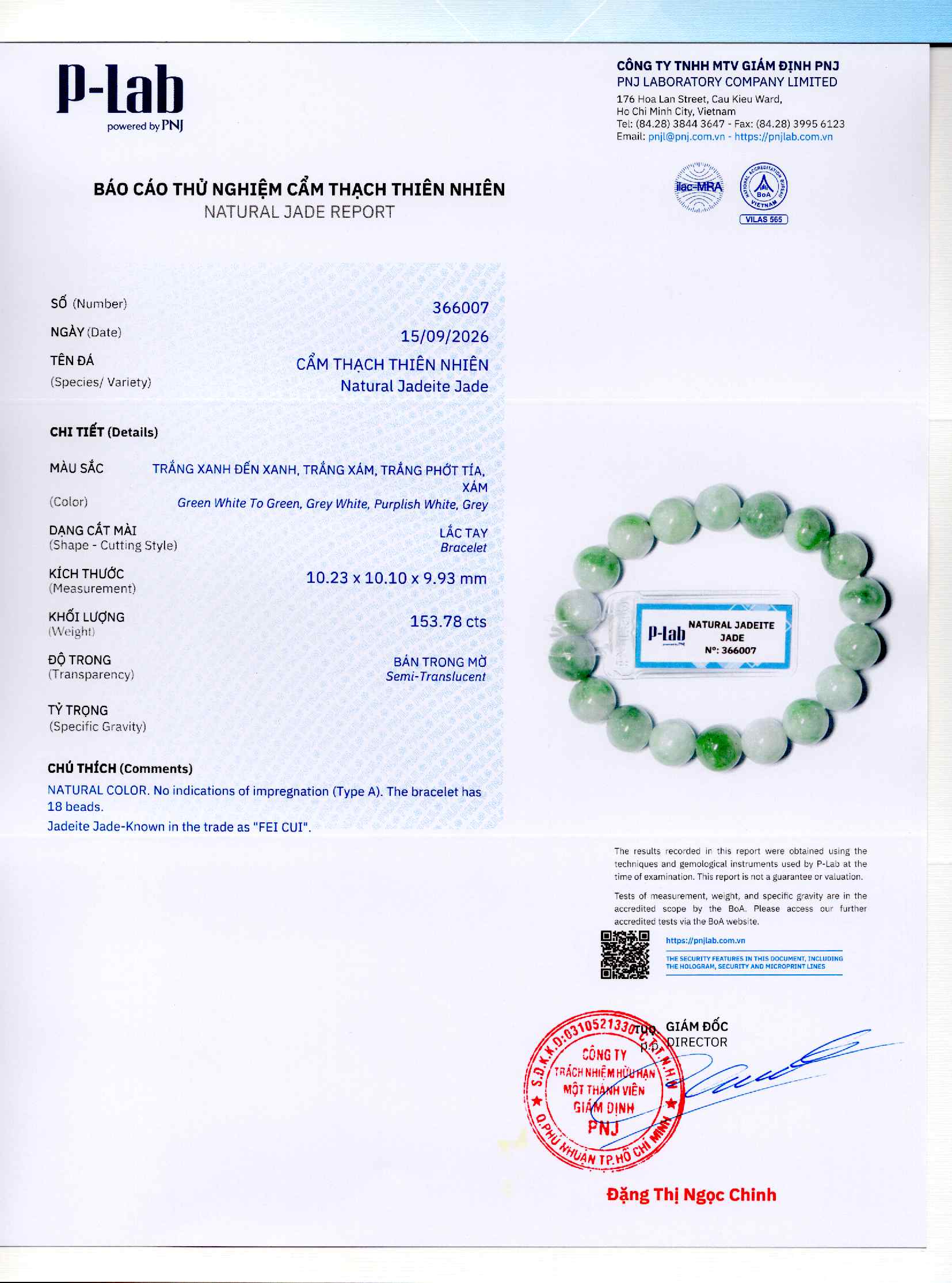 Giấy giám định 366007