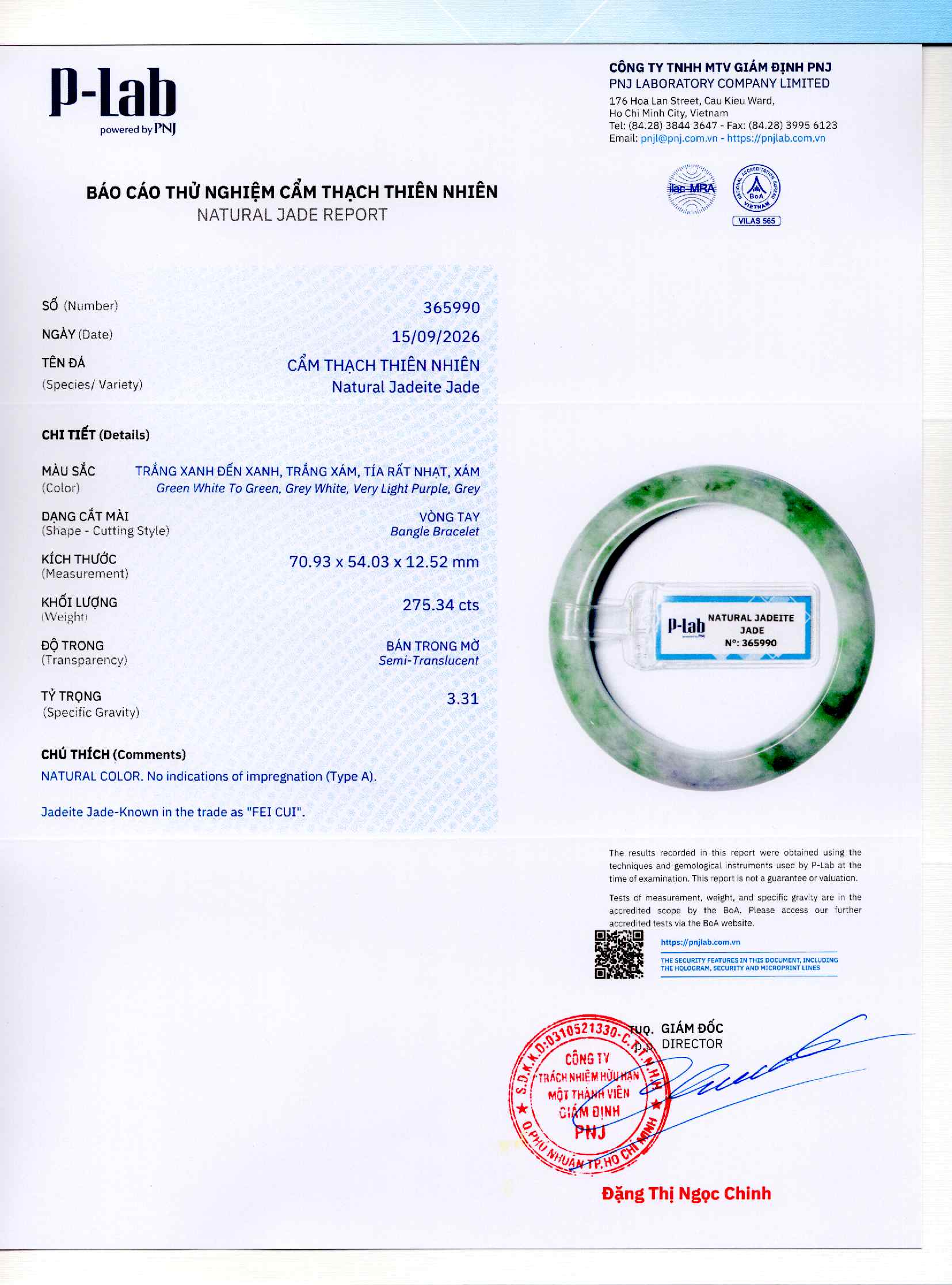 Giấy giám định 365990