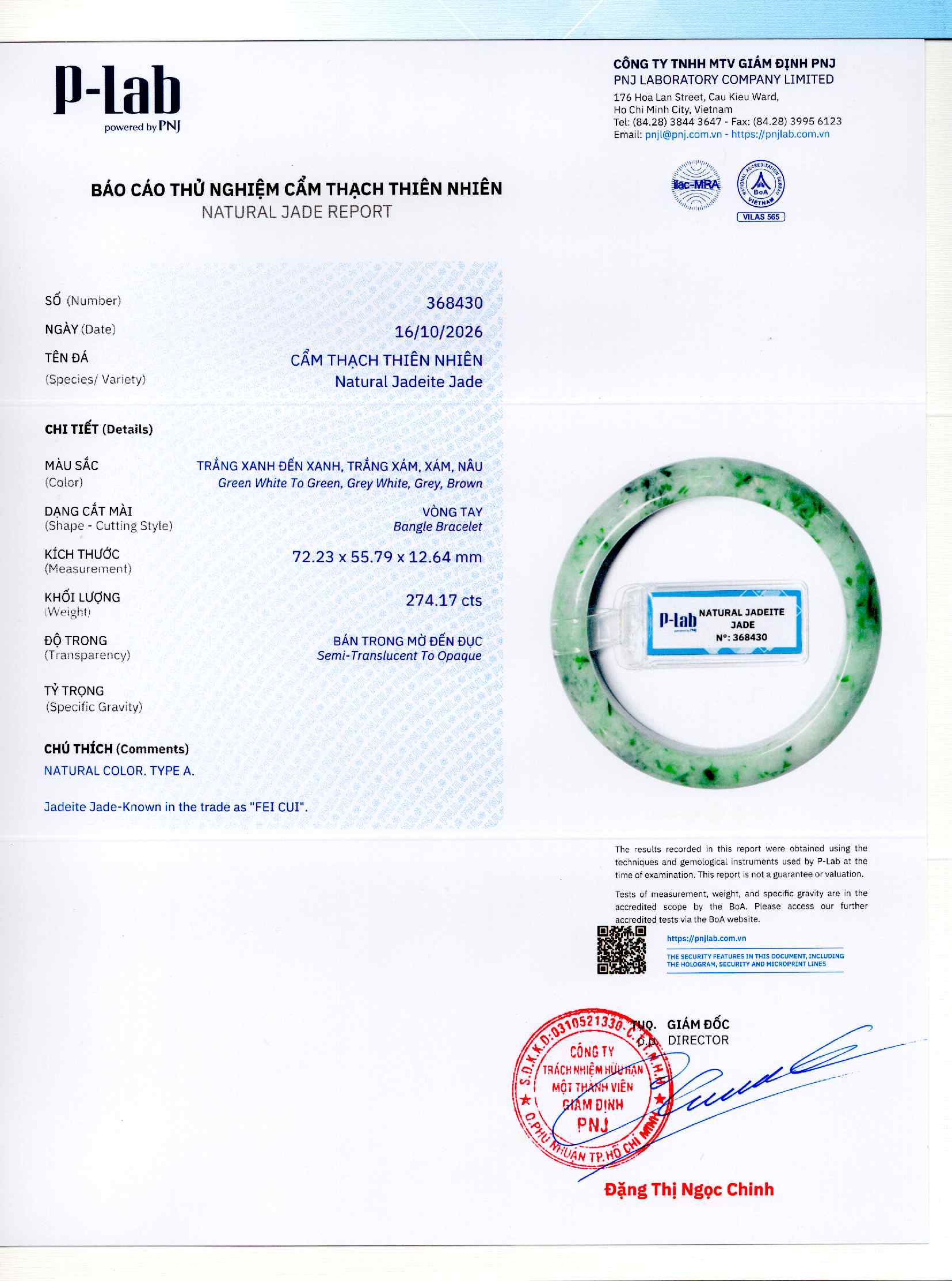 Giấy giám định 368430