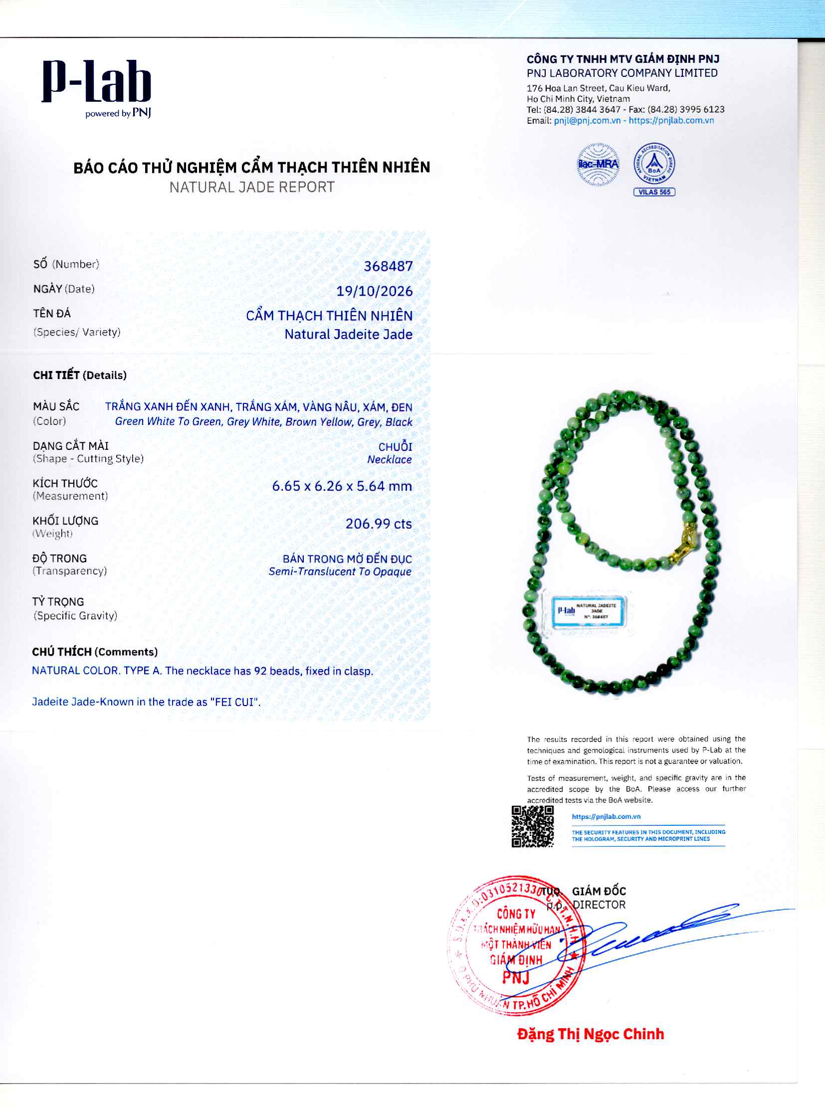 Giấy giám định 368487