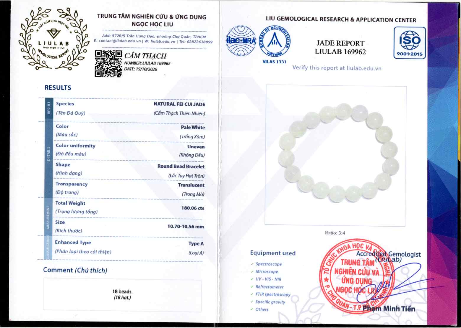 Giấy giám định 169962