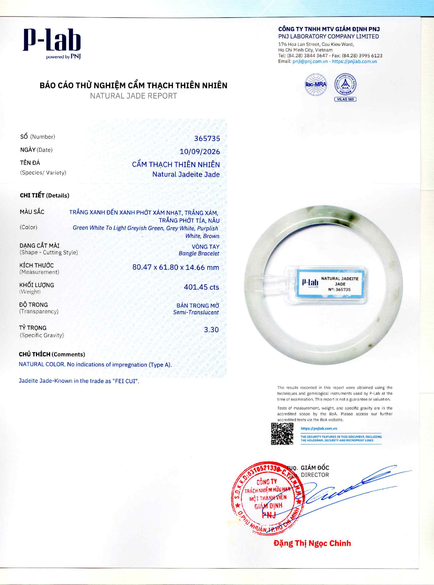 Giấy giám định 365735