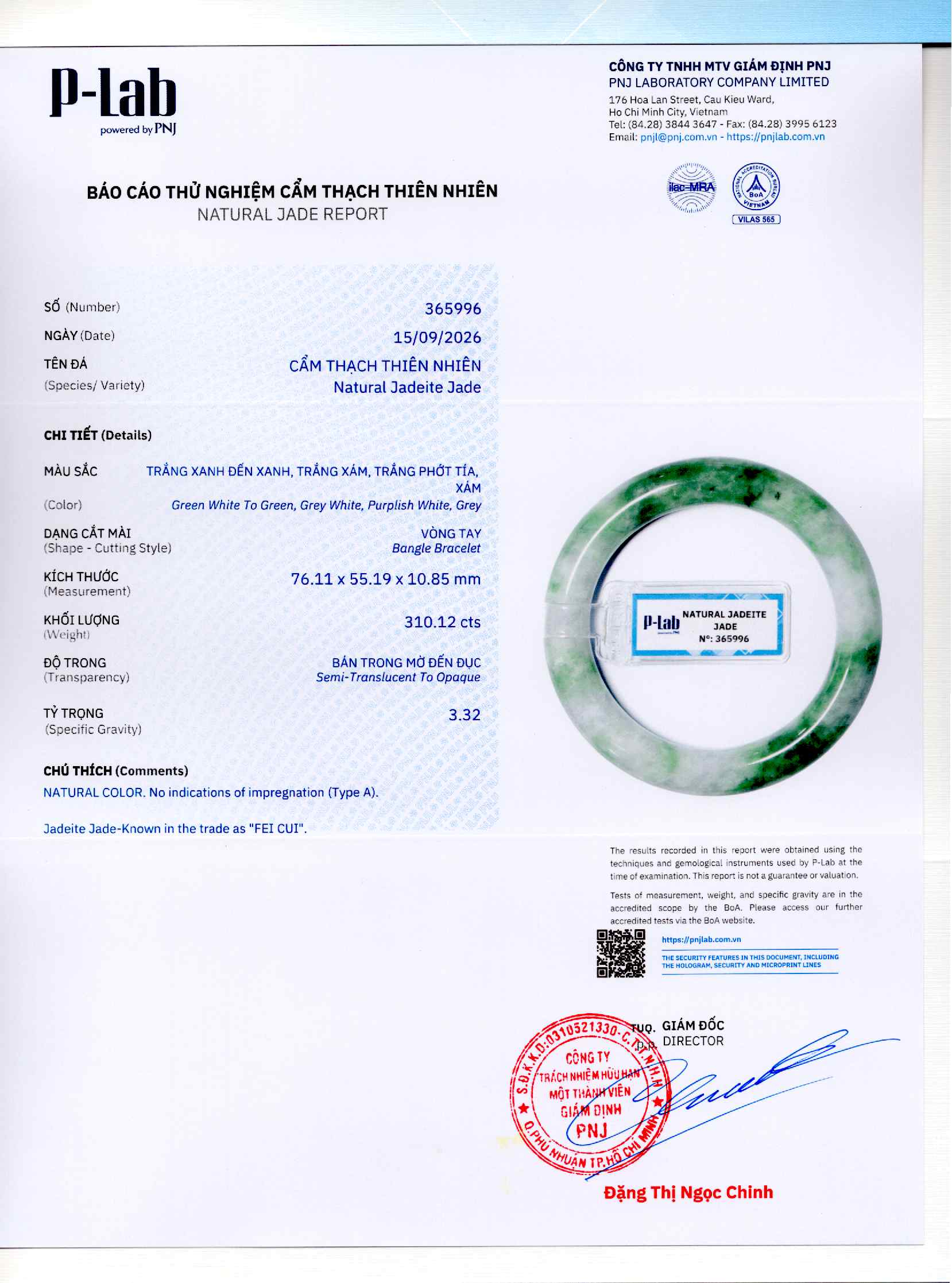 Giấy giám định 365996