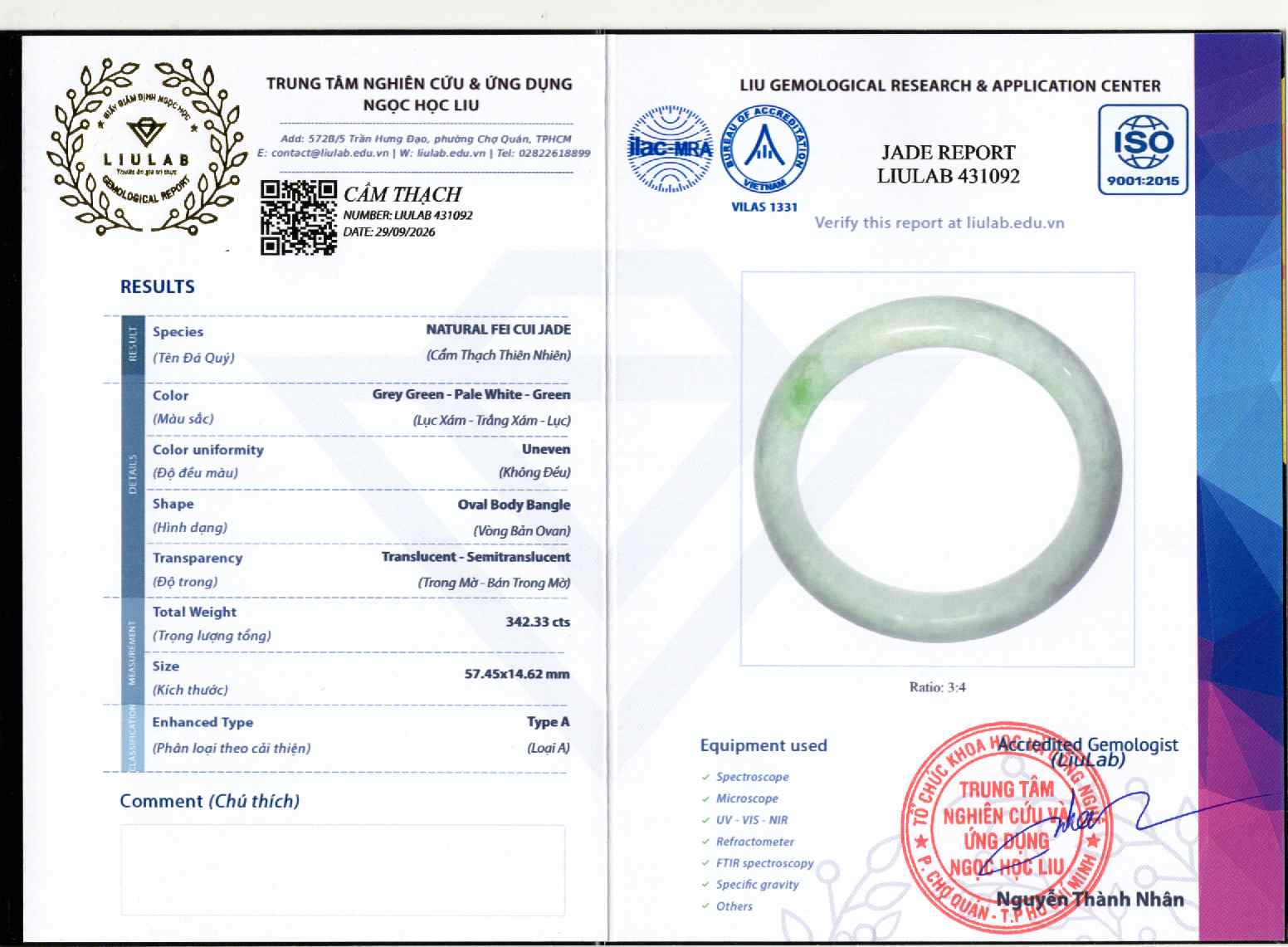 Giấy giám định 431092