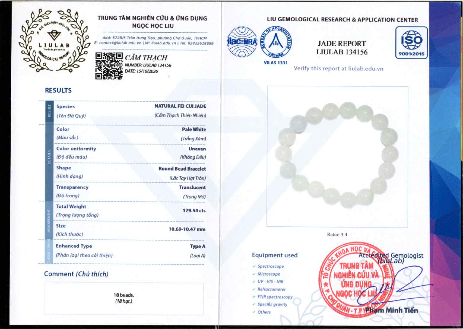 Giấy giám định 134156