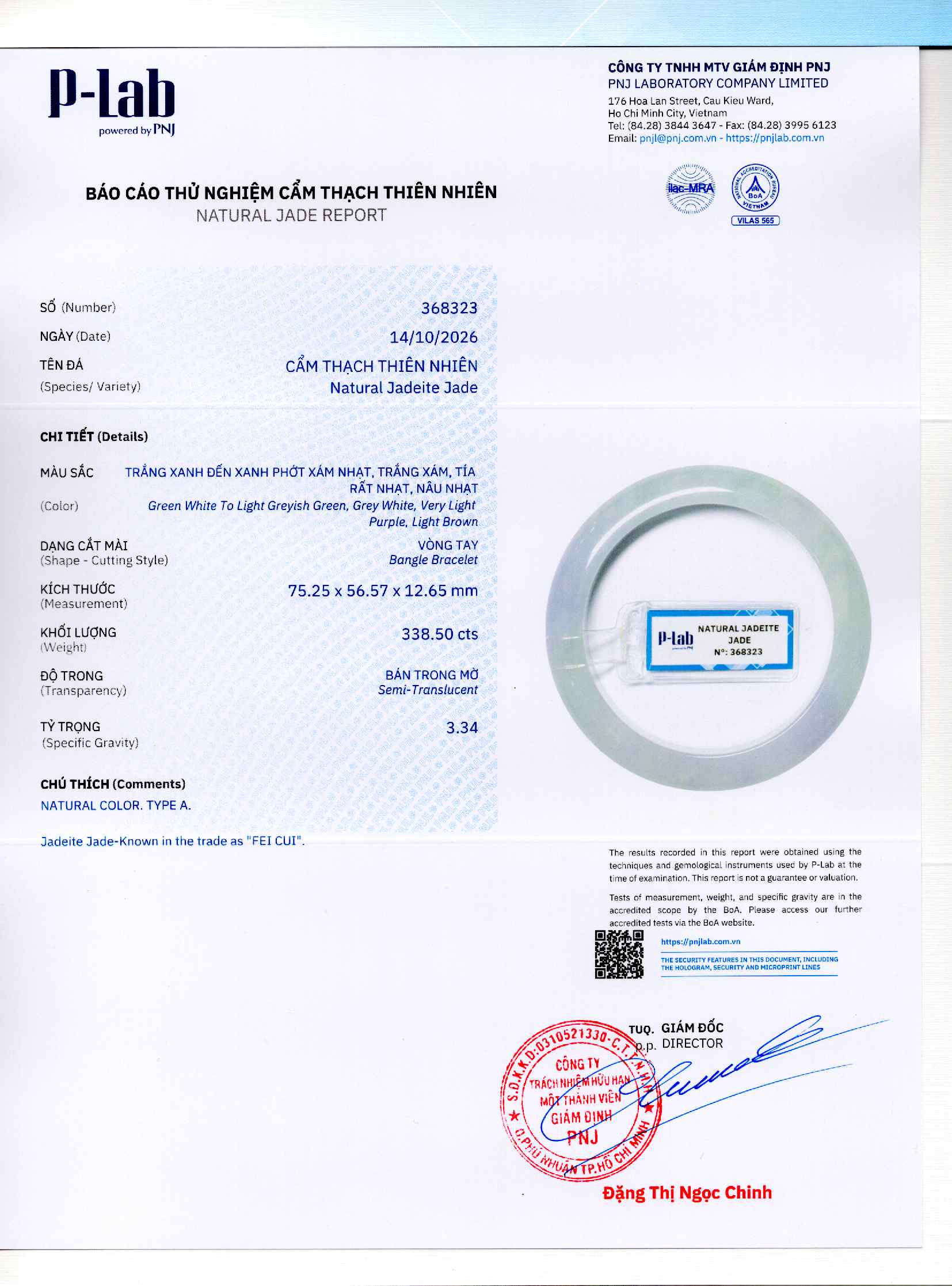 Giấy giám định 368323