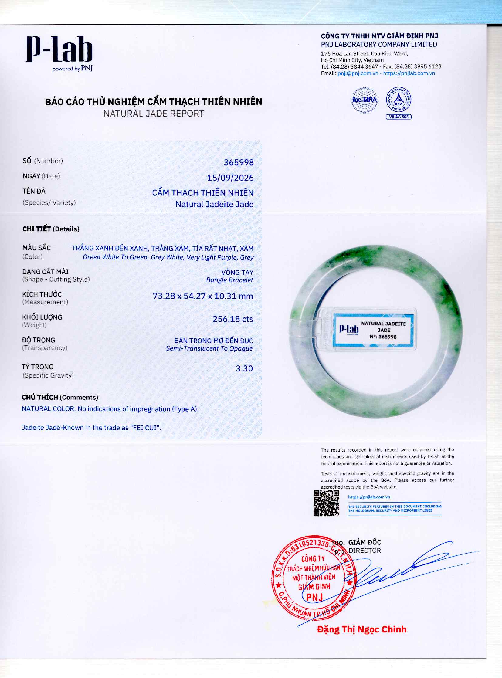 Giấy giám định 365998