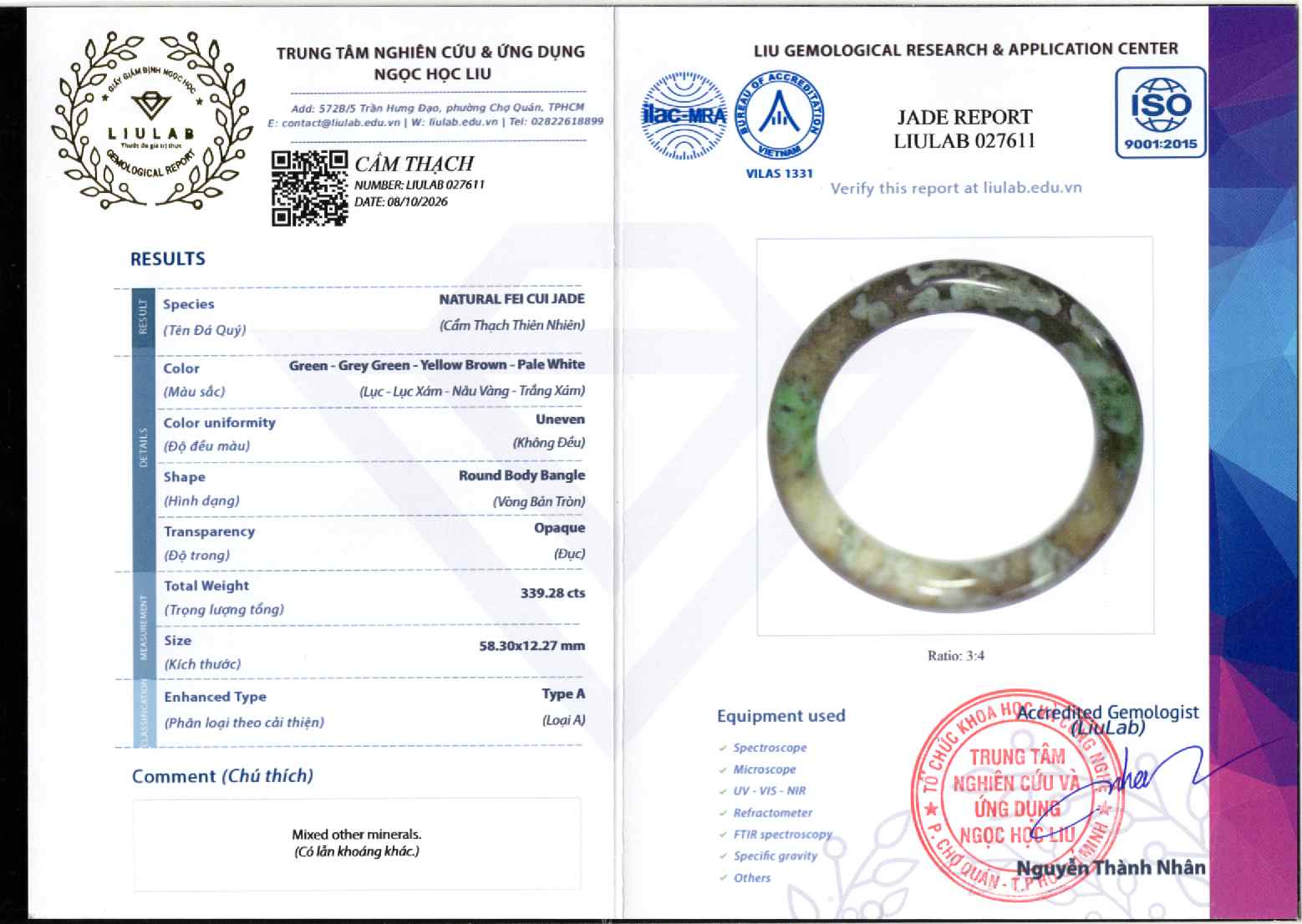 Giấy giám định 027611