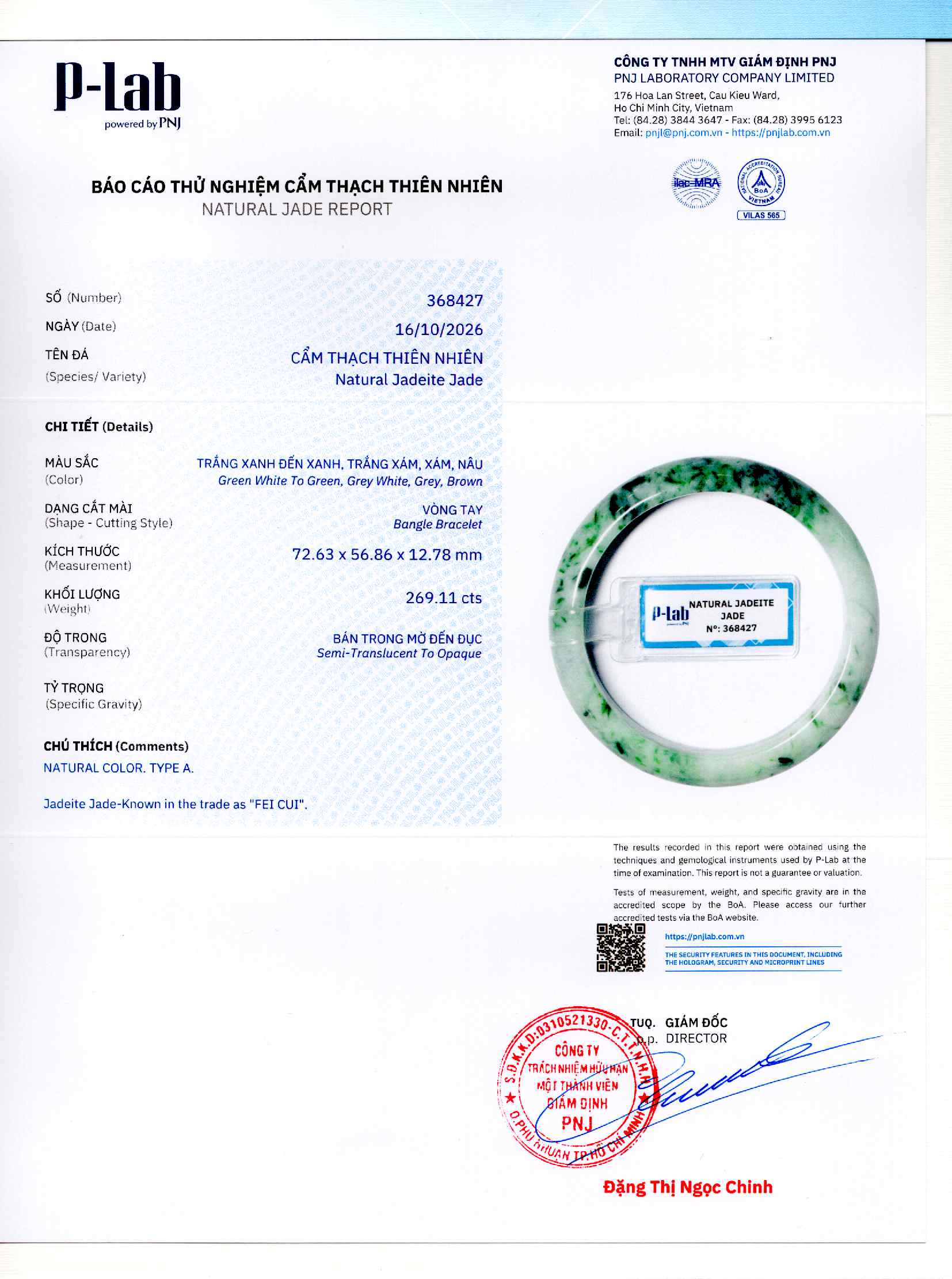 Giấy giám định 368427