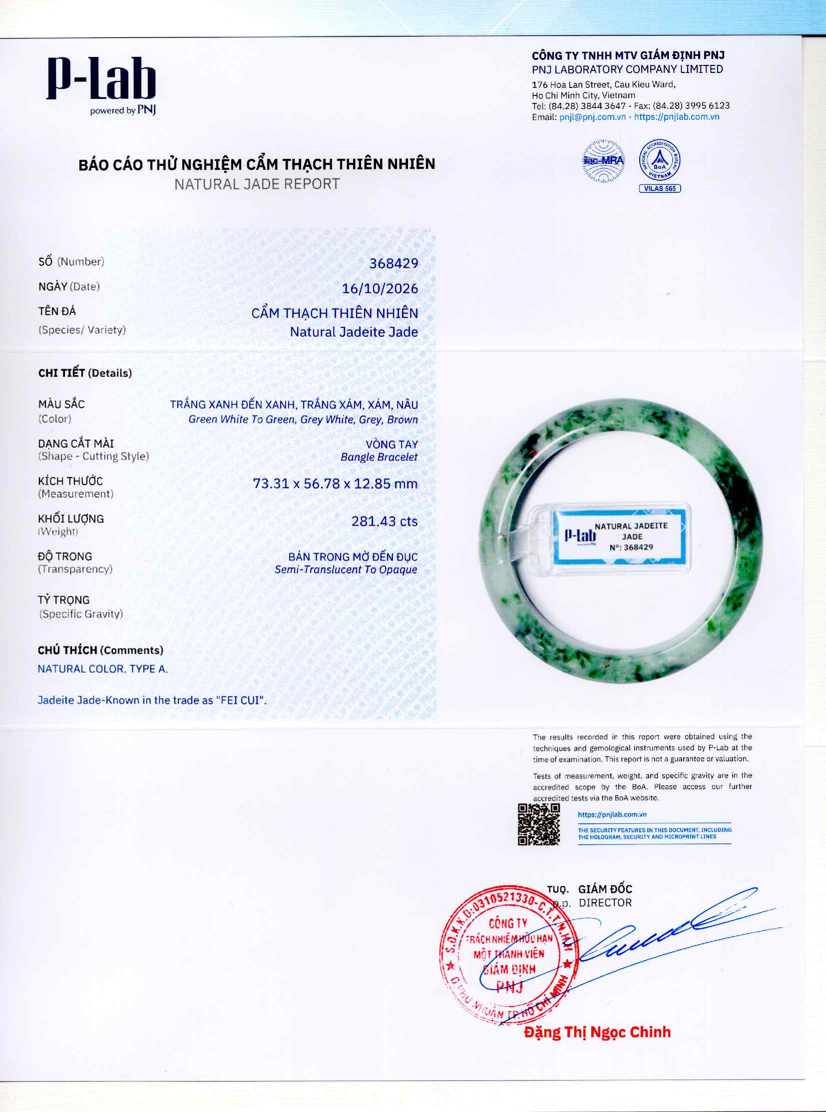 Giấy giám định 368429