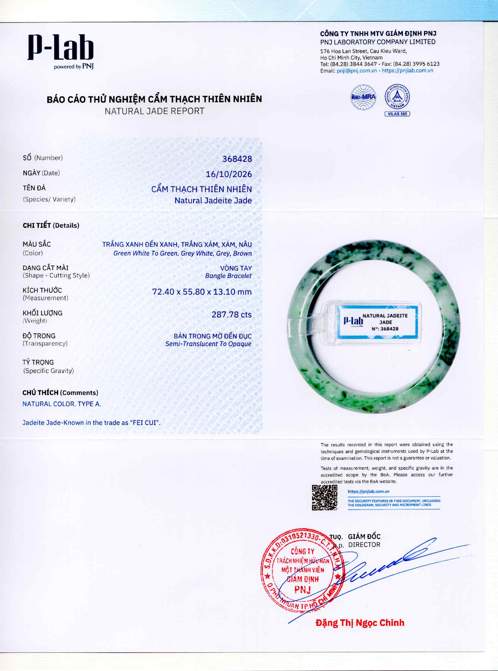 Giấy giám định 368428