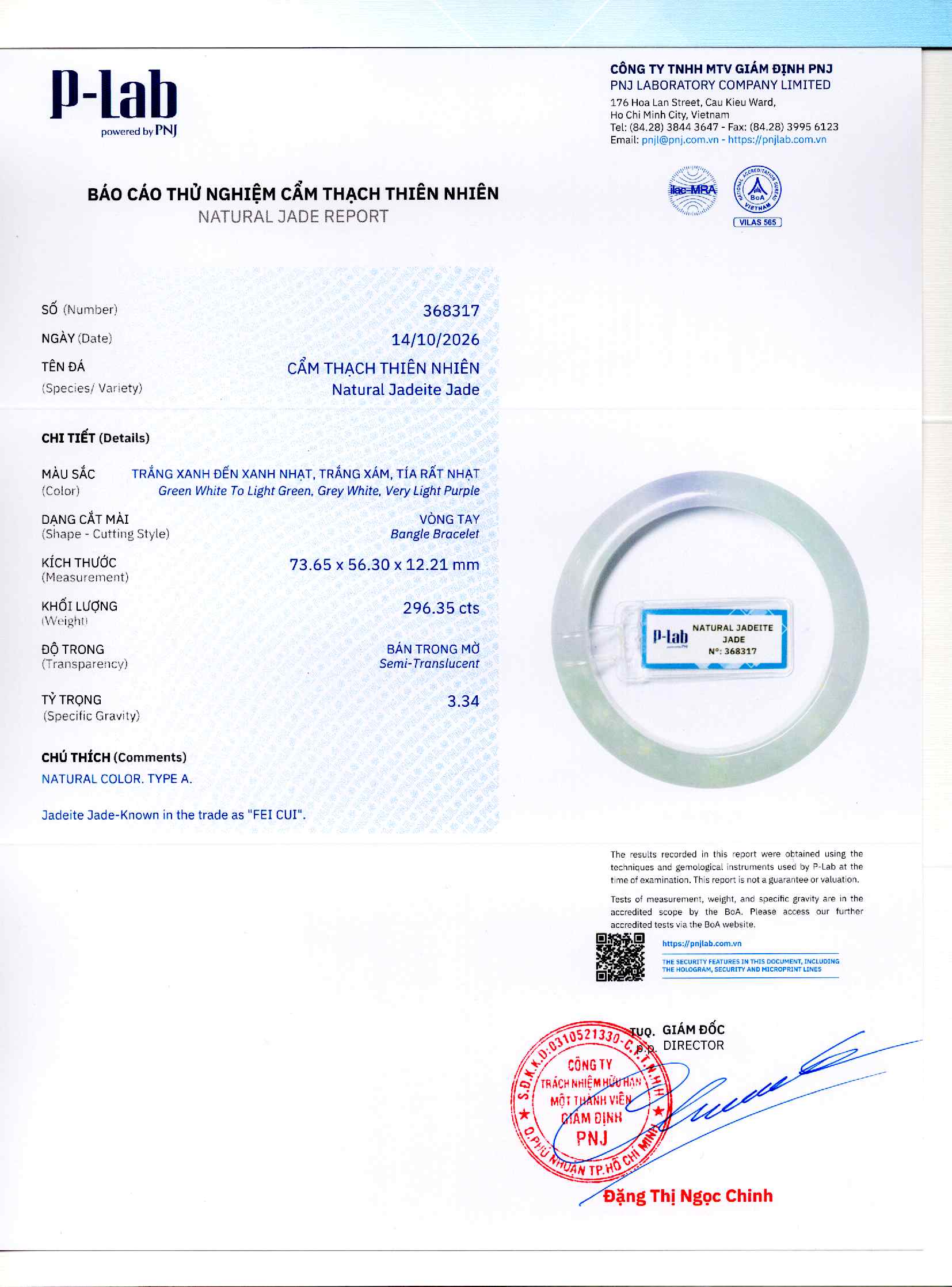 Giấy giám định 368317