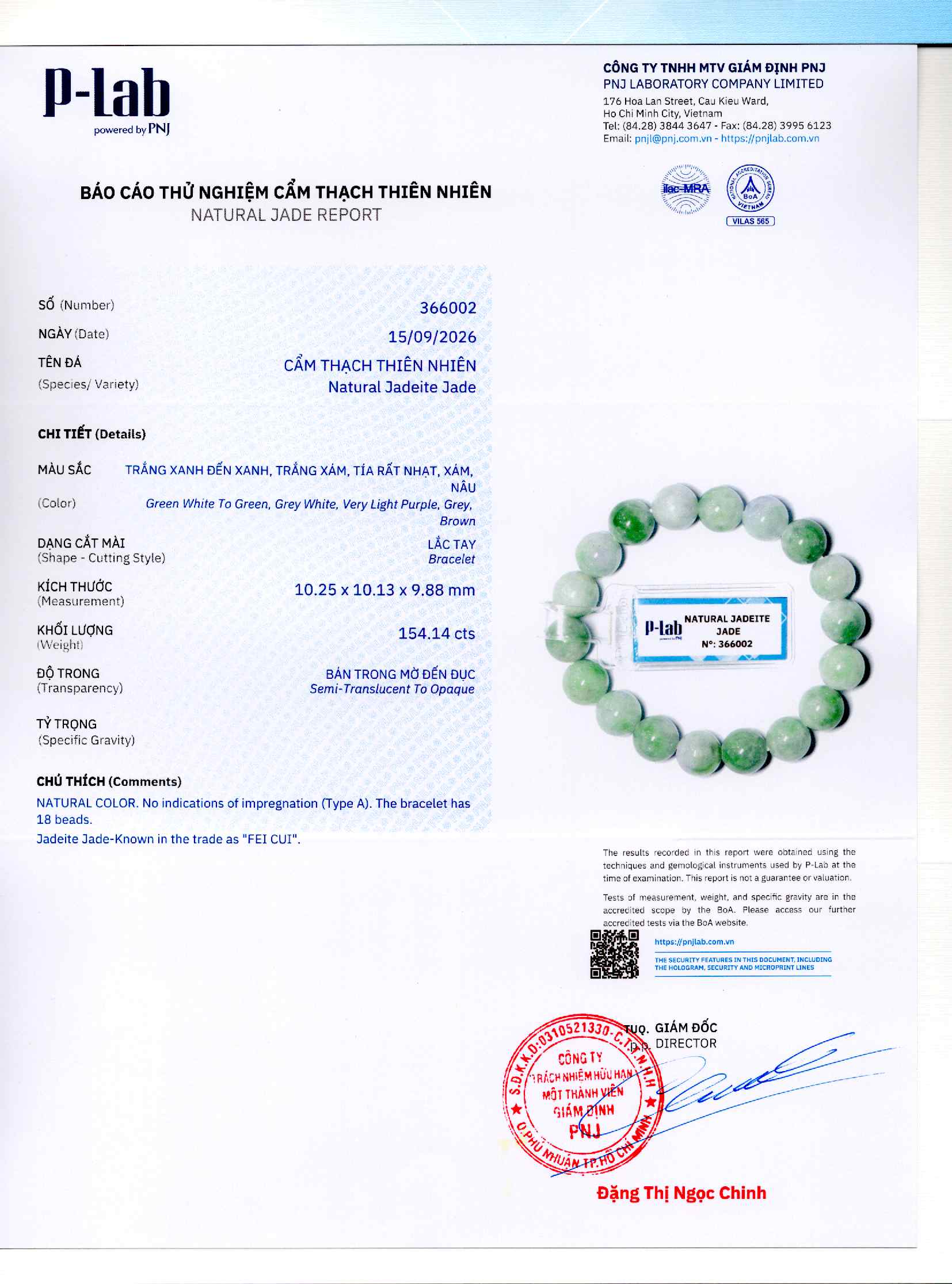 Giấy giám định 366002