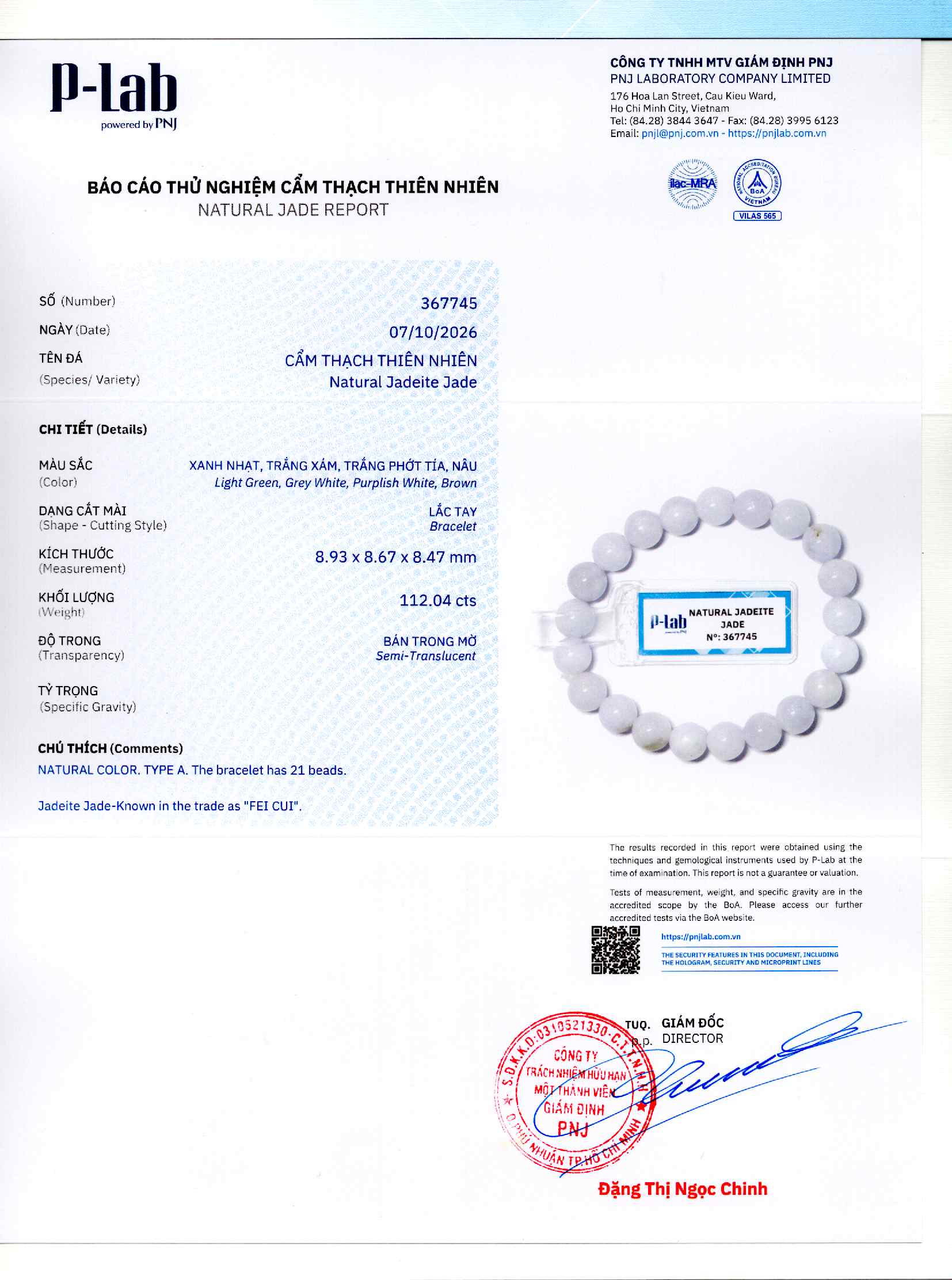 Giấy giám định 367745