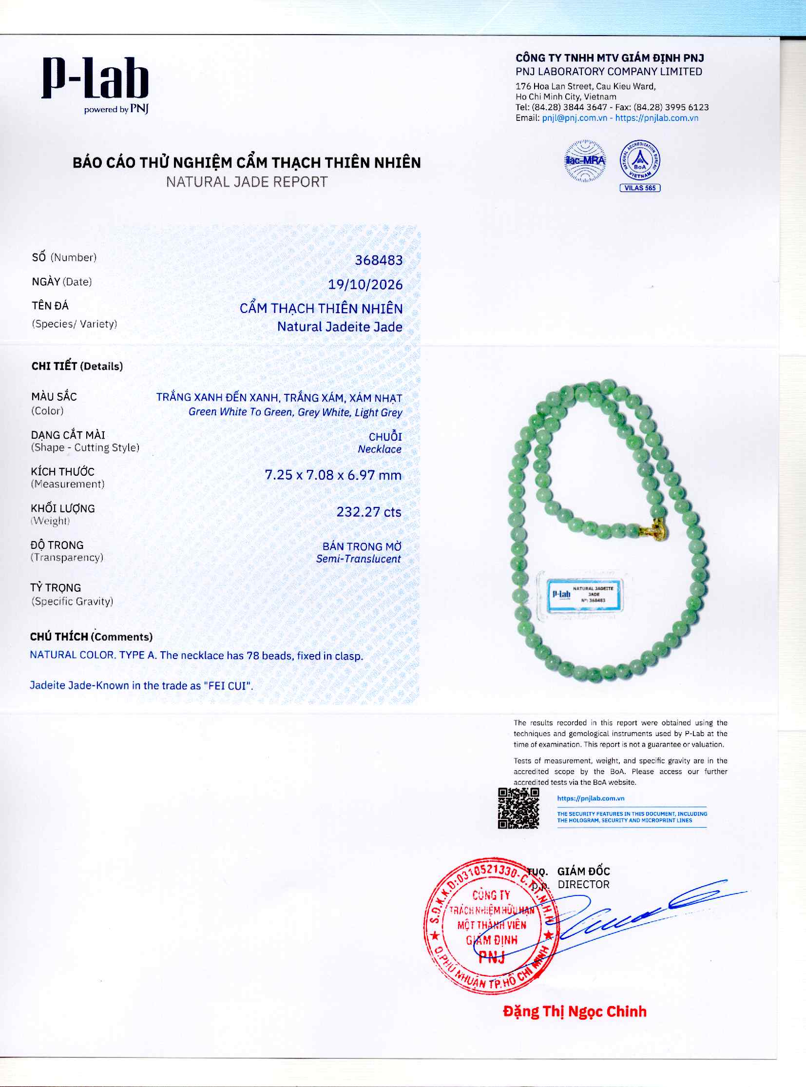 Giấy giám định 368483