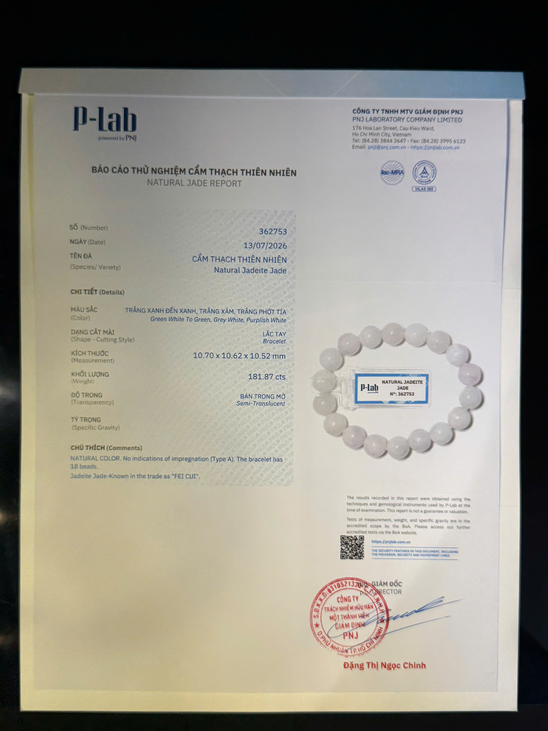 Lắc tay cẩm thạch mã 362753