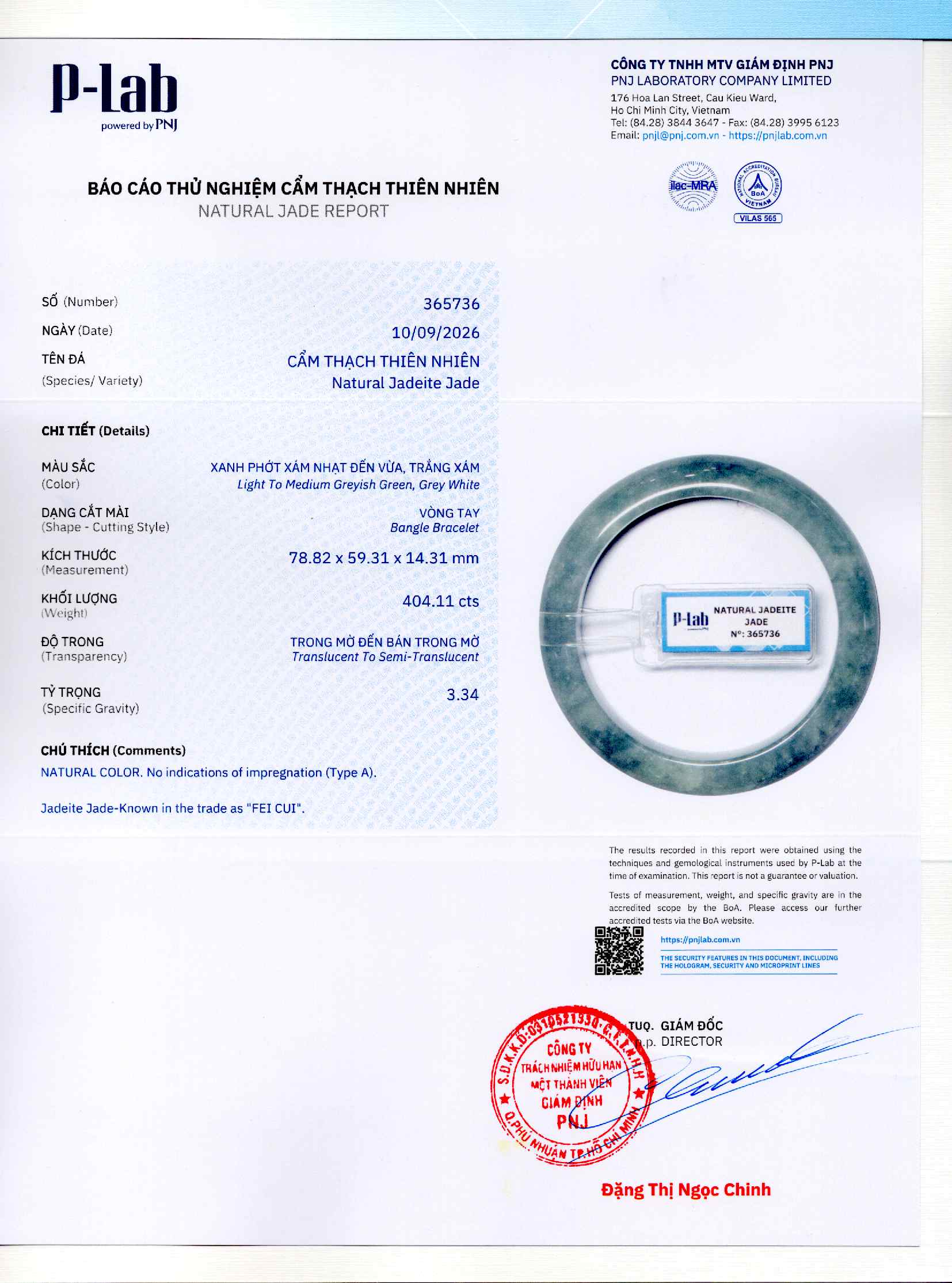 Giấy giám định 365736