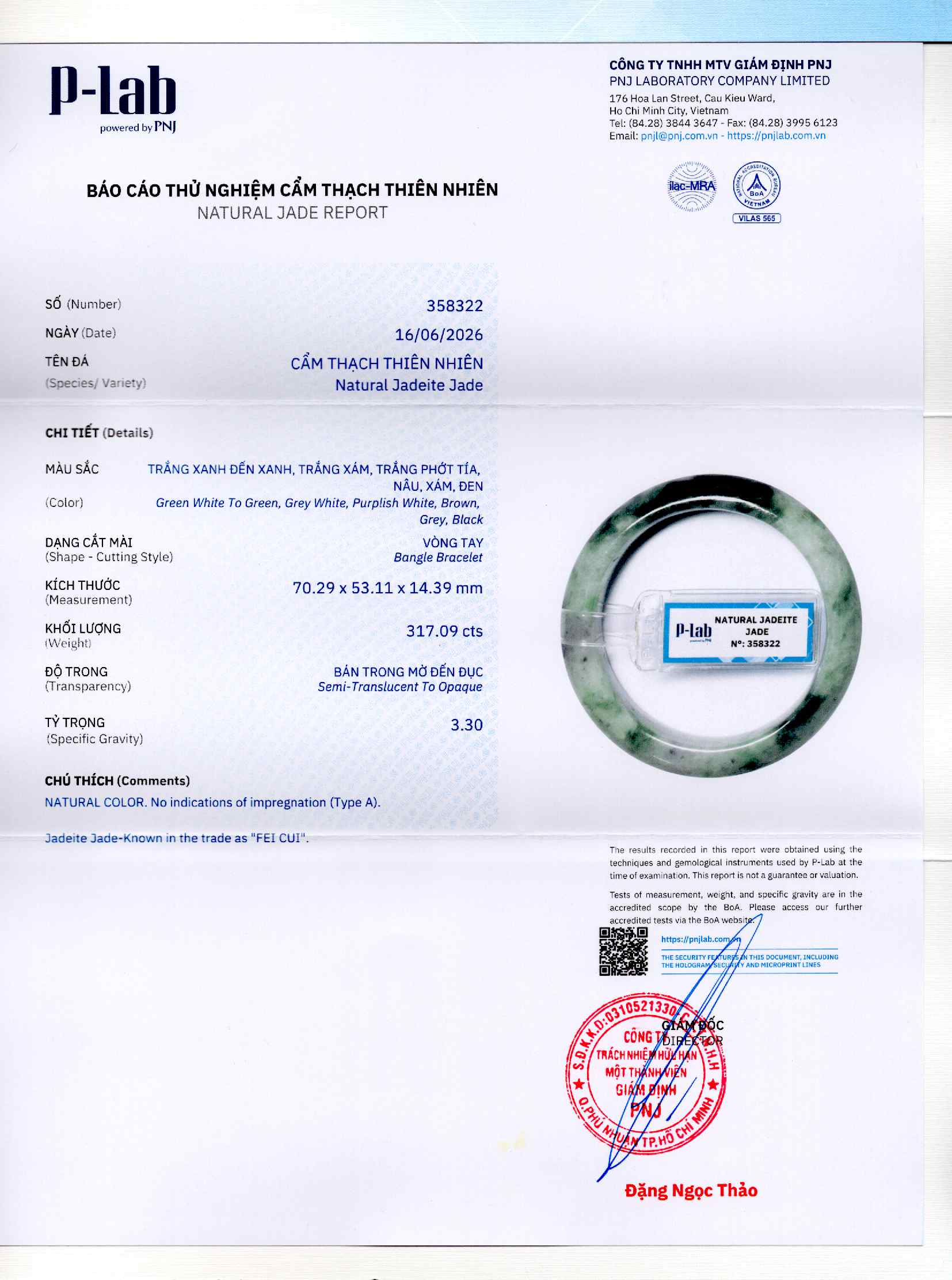 Giấy giám định 358322