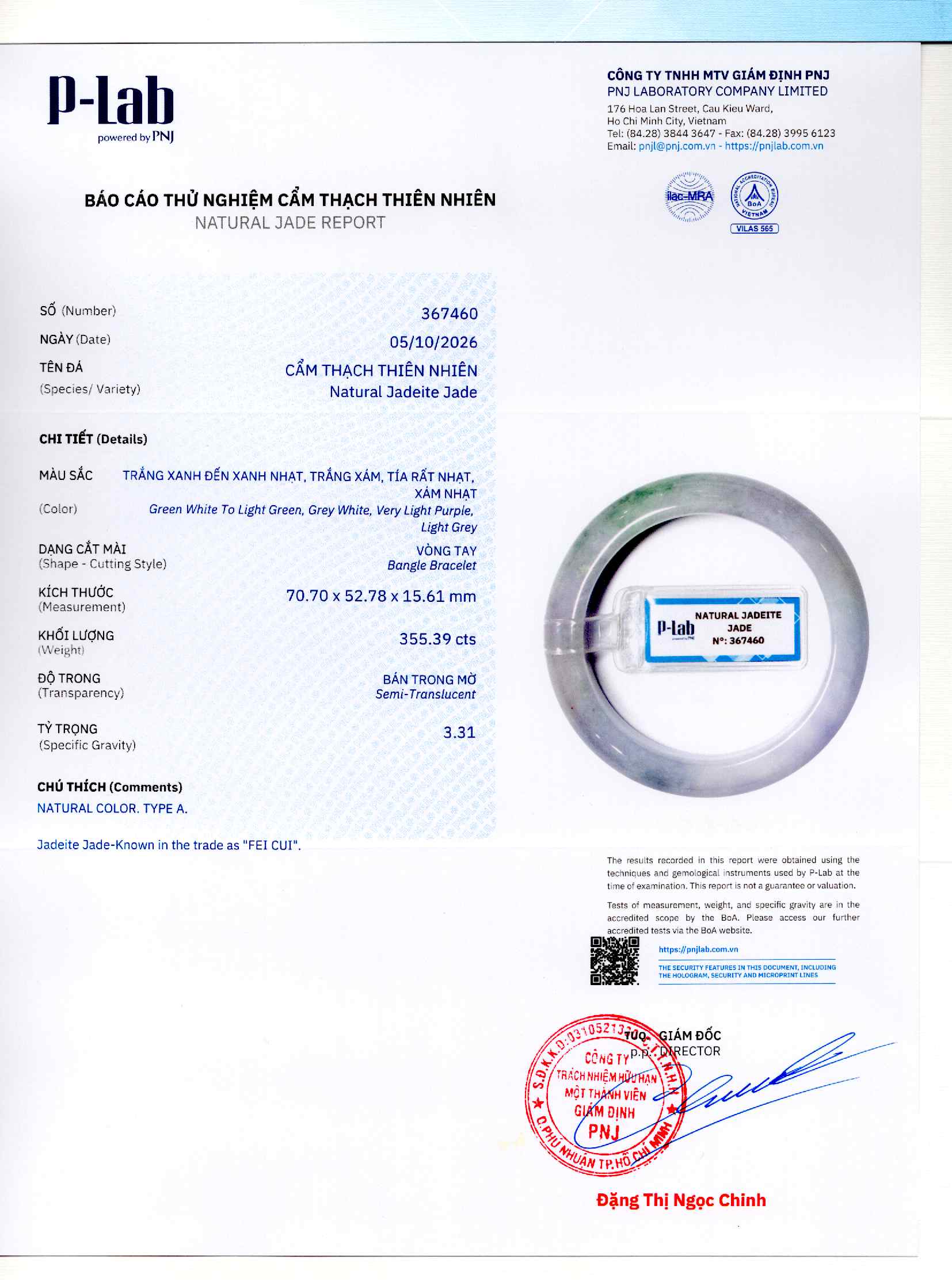 Giấy giám định 367460